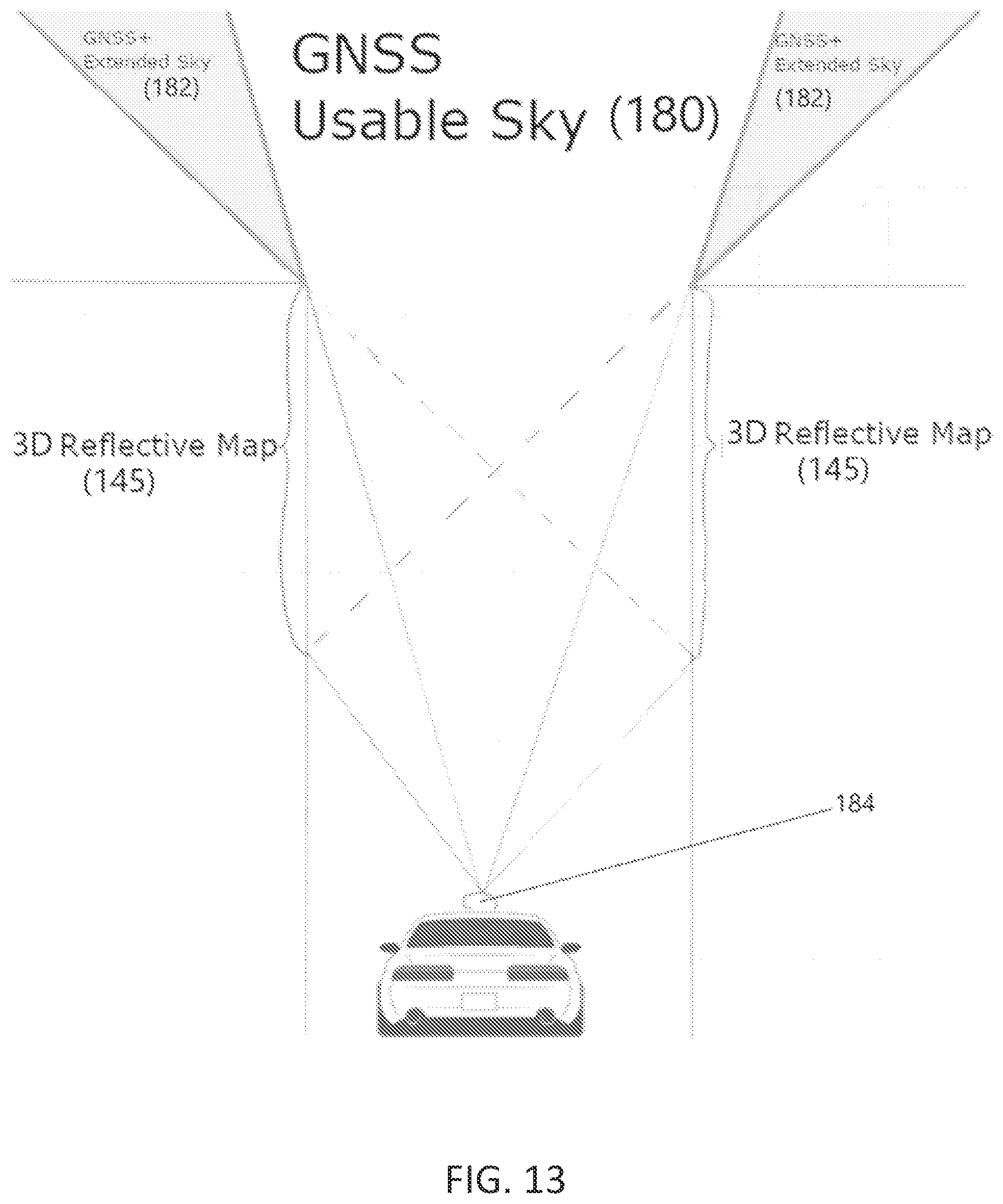 Patent US11781868 Figure 14 – System and method for GNSS reflective surface mapping and position fix estimation