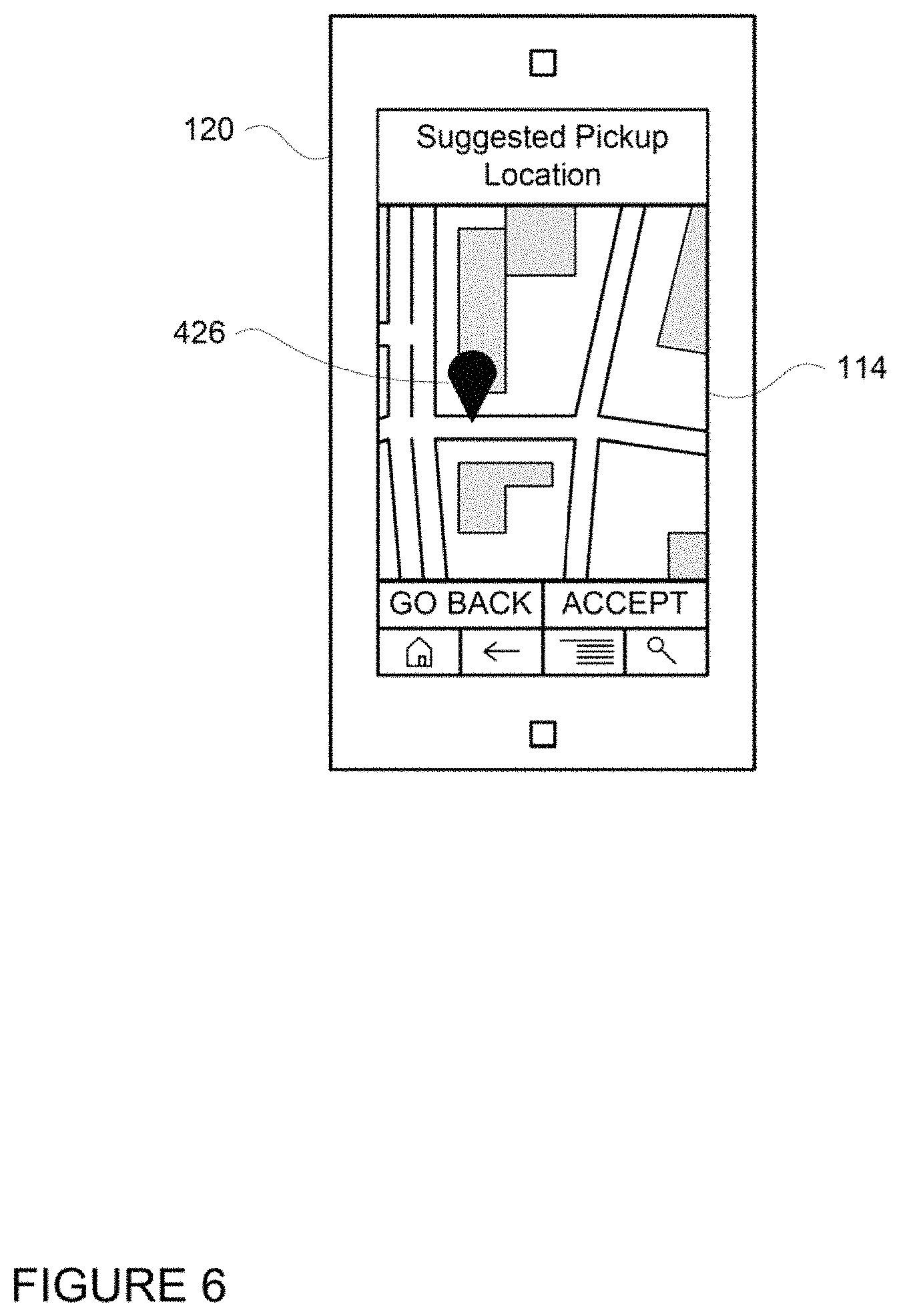 Patent US11781871 Figure 6 – Determining pickup and destination locations for autonomous vehicles