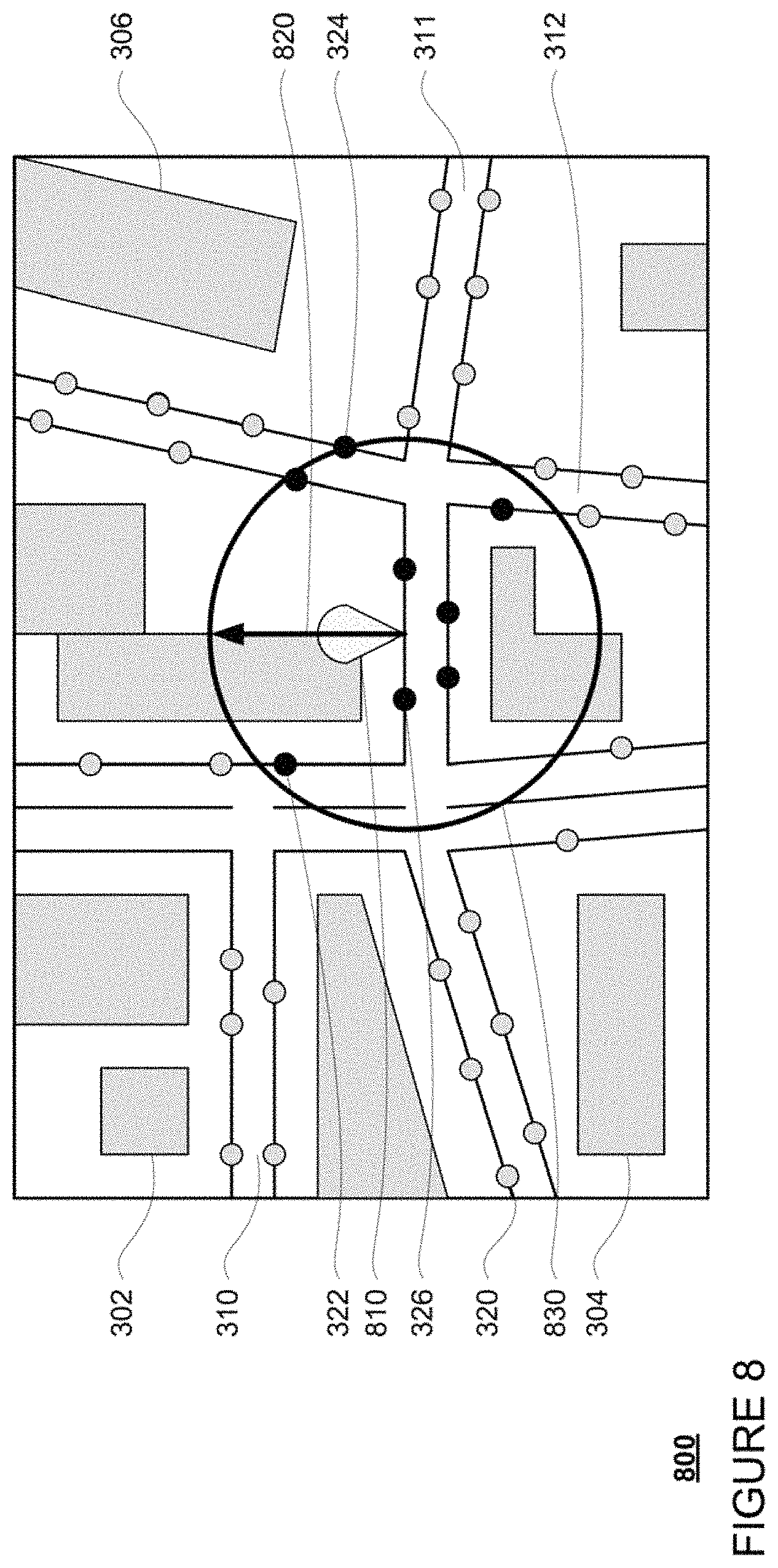 Patent US11781871 Figure 8 – Determining pickup and destination locations for autonomous vehicles