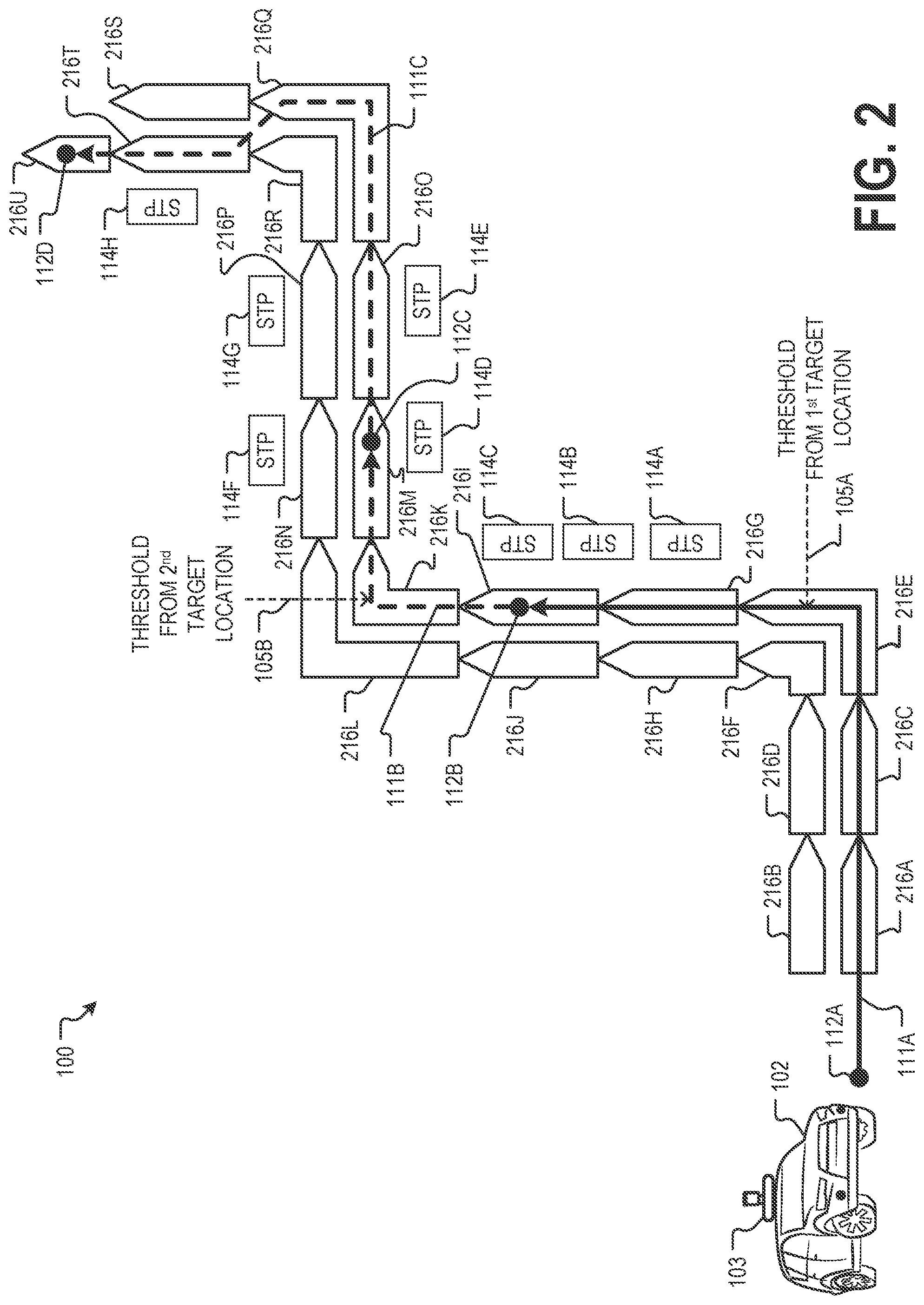 Patent US11781872 Figure 2 – Autonomous vehicle routing with route extension