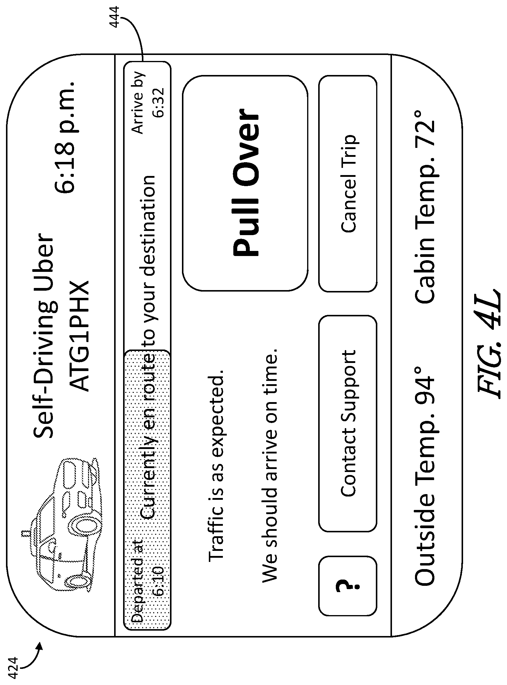 Patent US11781873 Figure 19 – State-based autonomous-vehicle operations