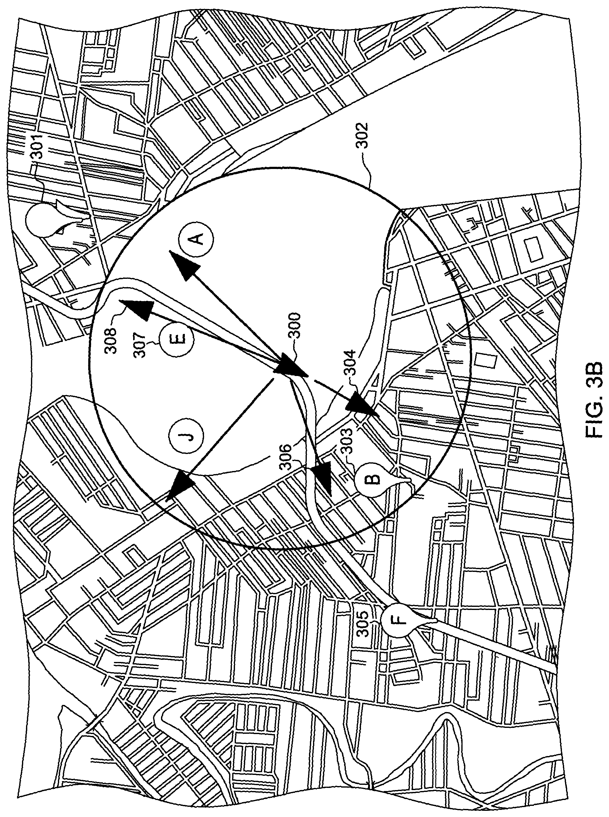 Patent US11781879 Figure 4 – Mapping preferred locations using multiple arrows