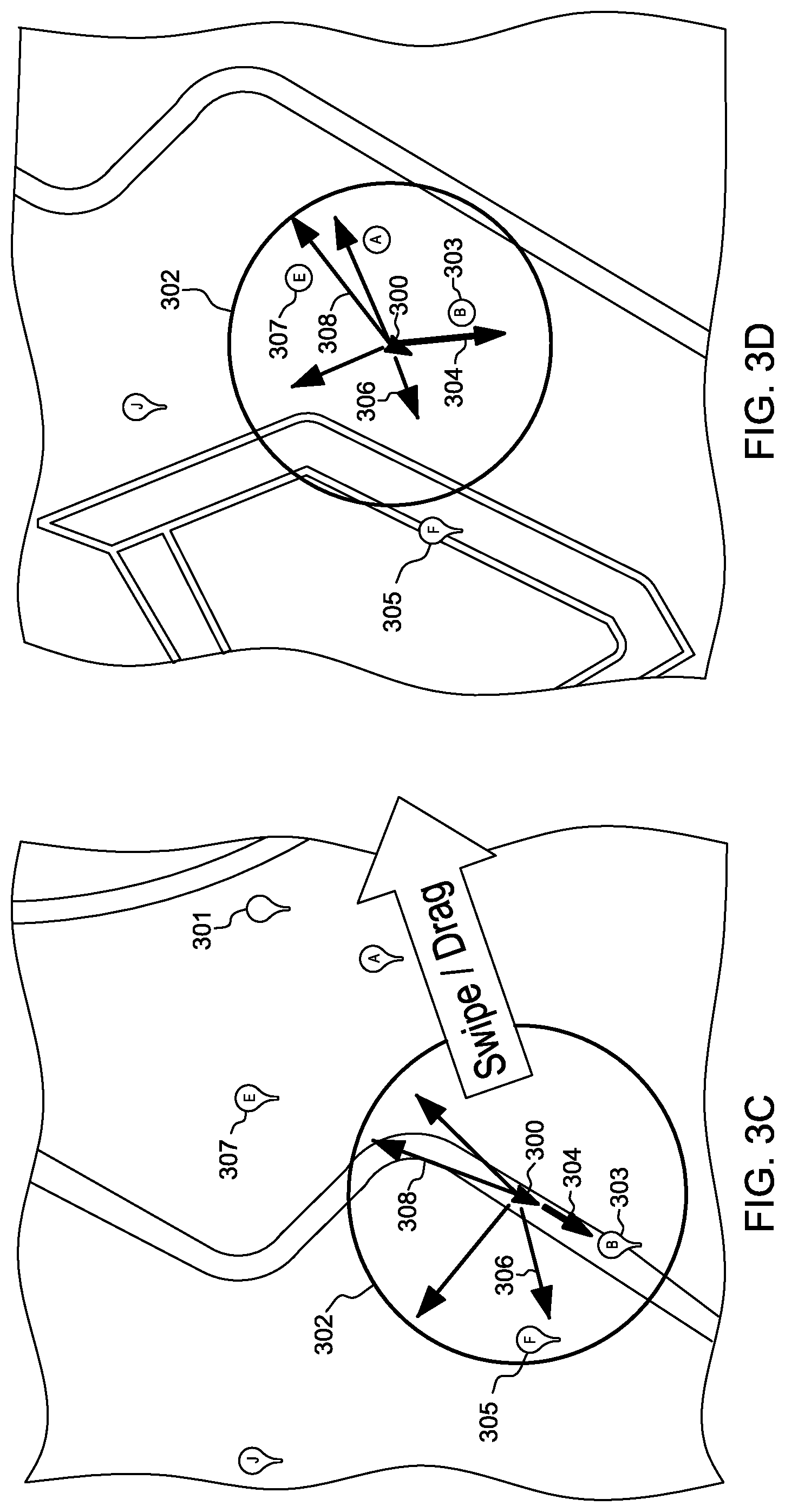Patent US11781879 Figure 5 – Mapping preferred locations using multiple arrows