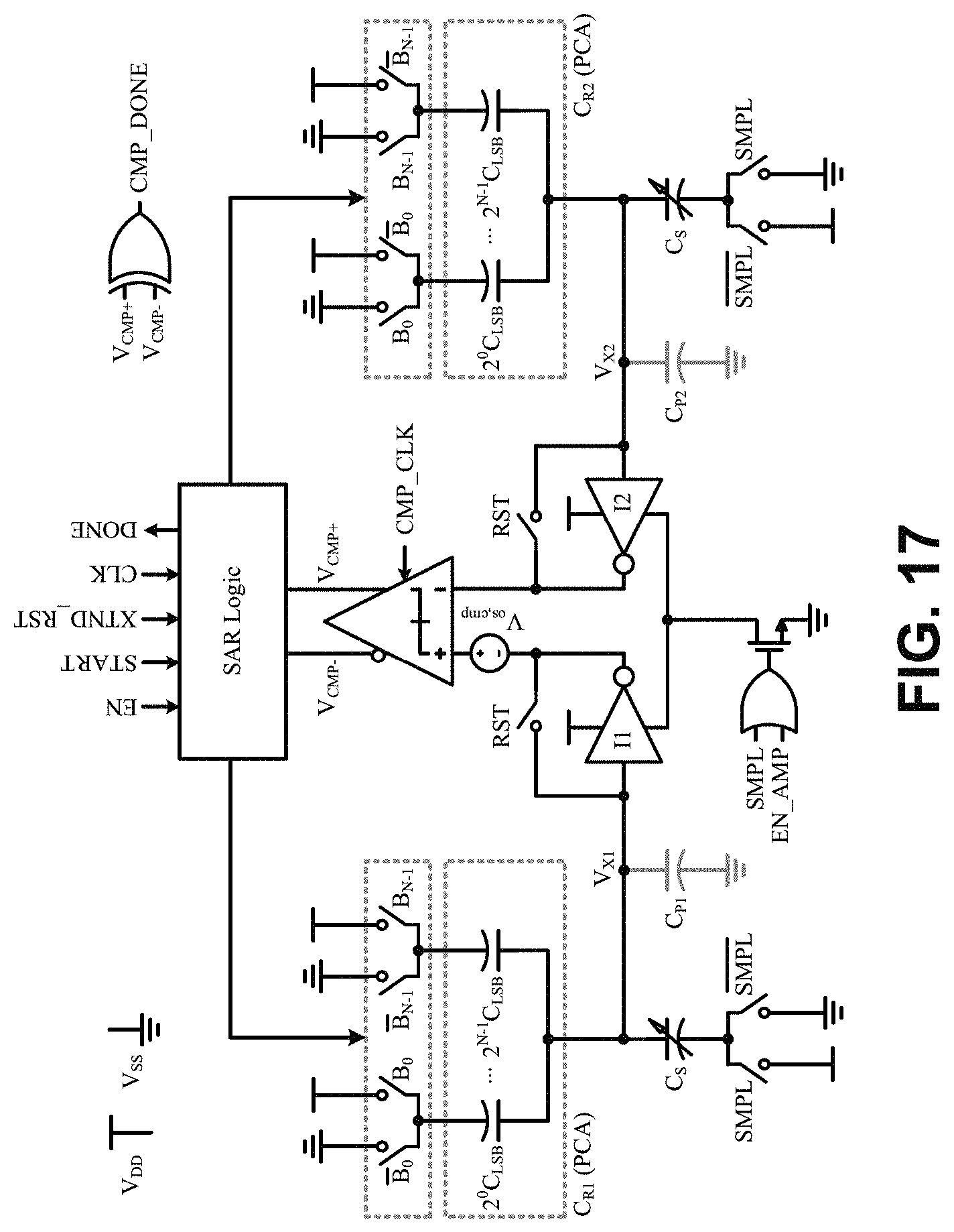 Patent US11781885 Figure 18 – Inverter-based successive approximation capacitance-to-digital converter