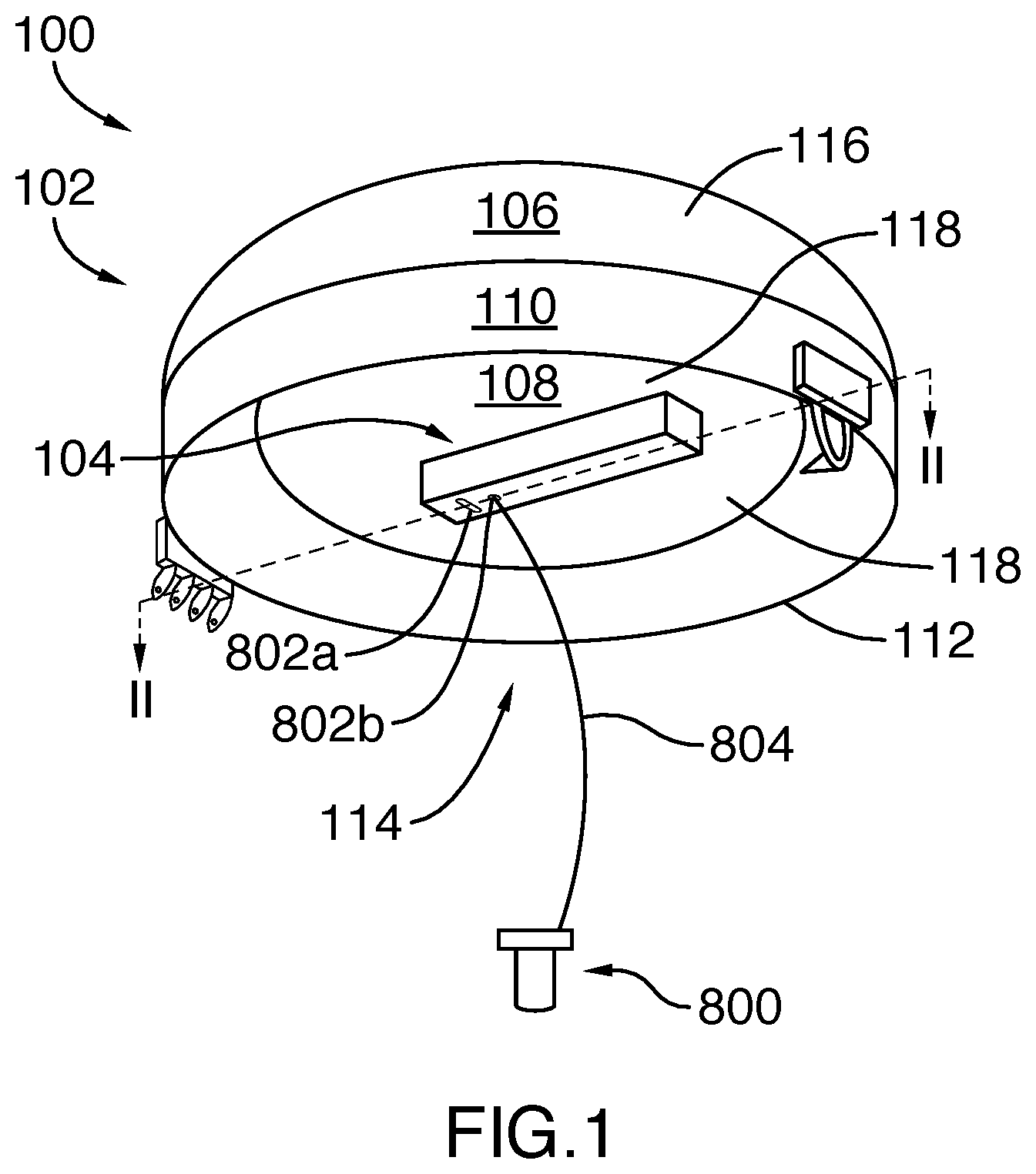 Patent US11781889 Figure 1 – Methods and systems for a wireless monitoring system for a tank