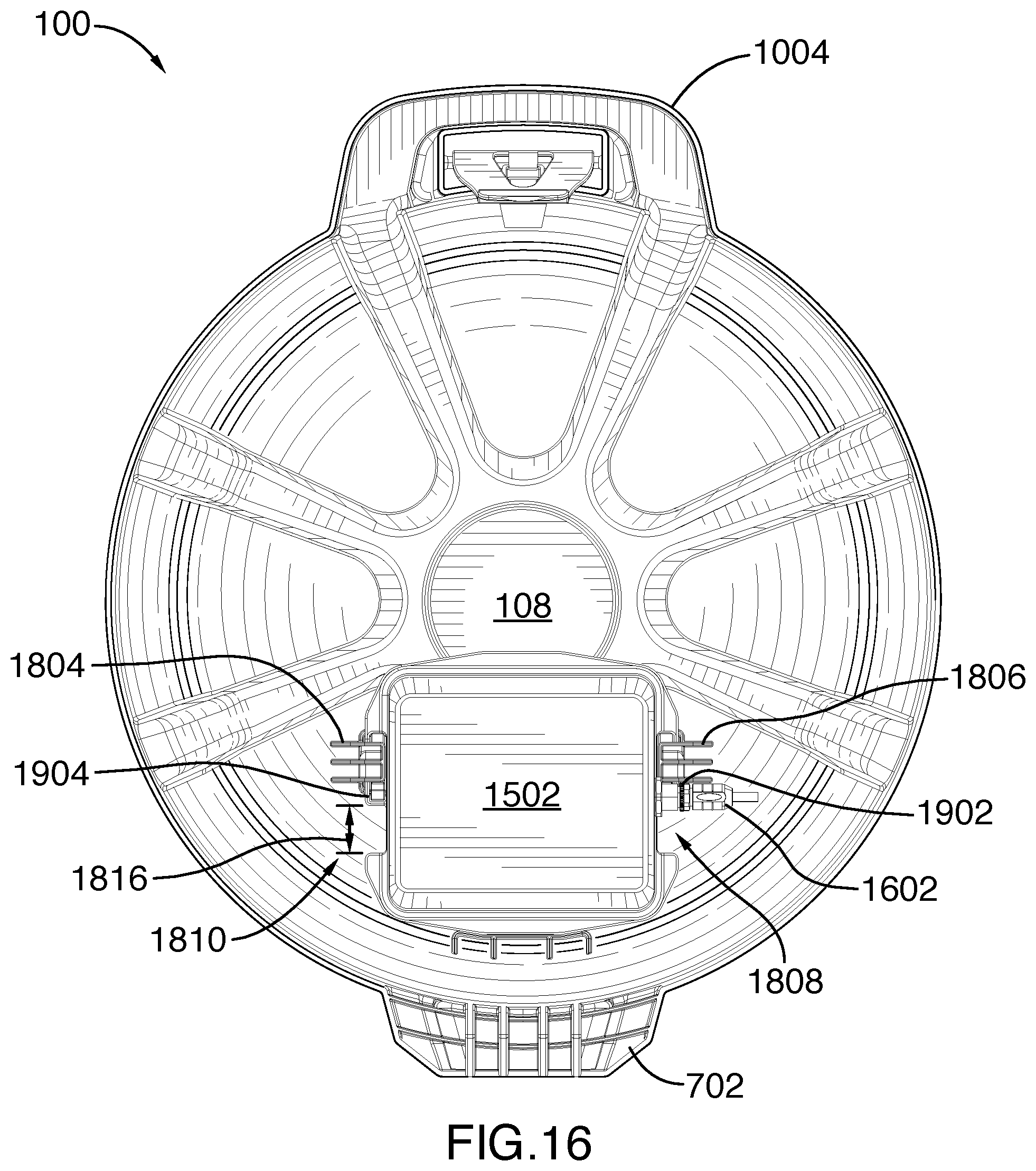 Patent US11781889 Figure 16 – Methods and systems for a wireless monitoring system for a tank