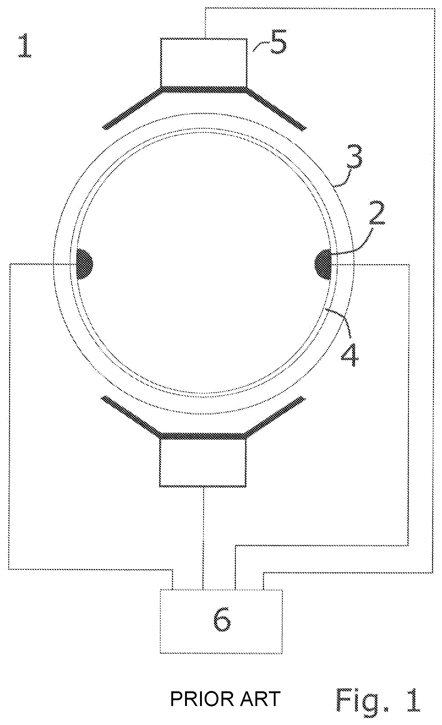 Patent US11781891 Figure 1 – Magnetic-inductive flowmeter having an internal conductive coating