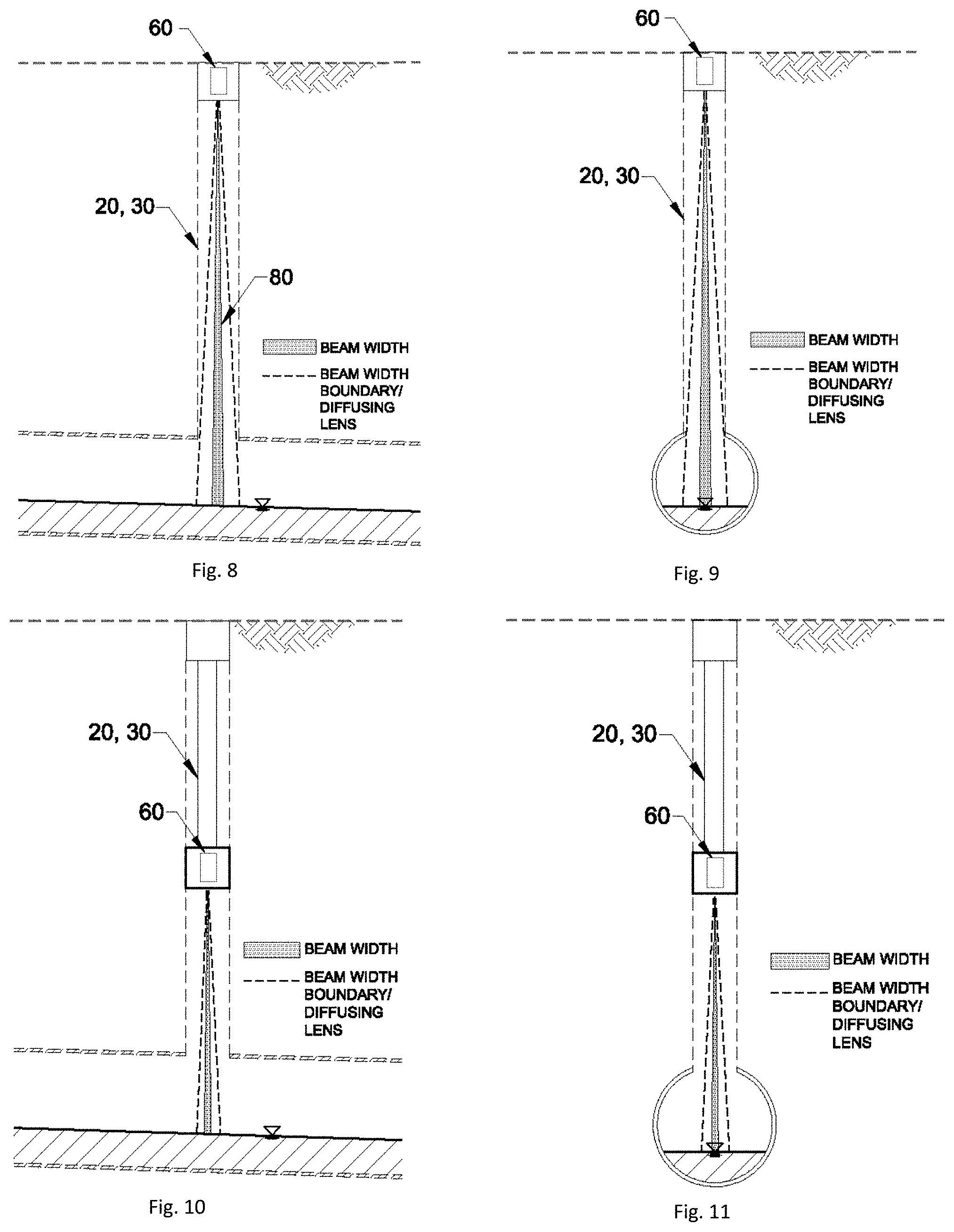 Patent US11781897 Figure 3 – Contactless sensor system and method for measuring free surface and pressure flow in a conduit