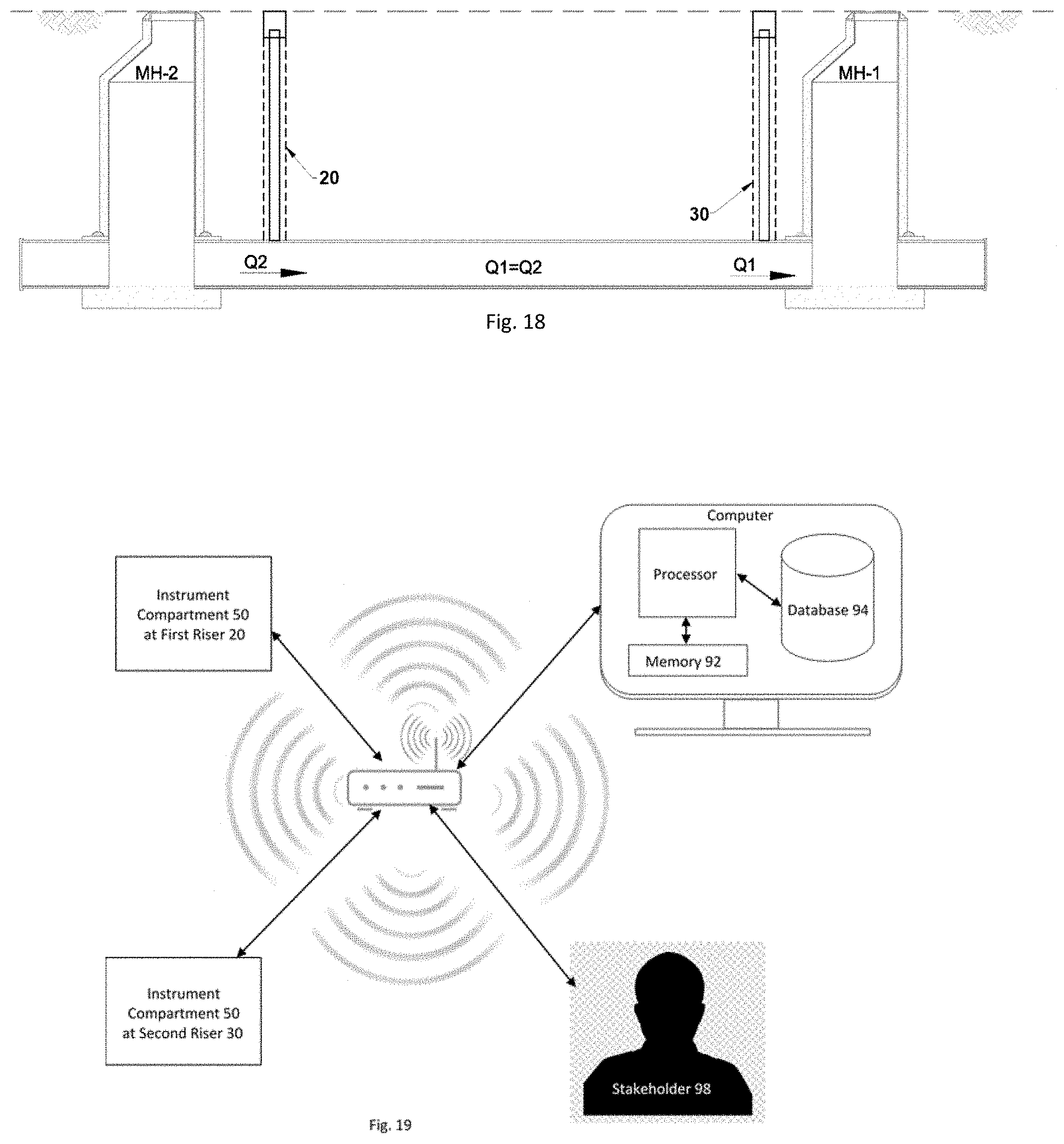 Patent US11781897 Figure 6 – Contactless sensor system and method for measuring free surface and pressure flow in a conduit