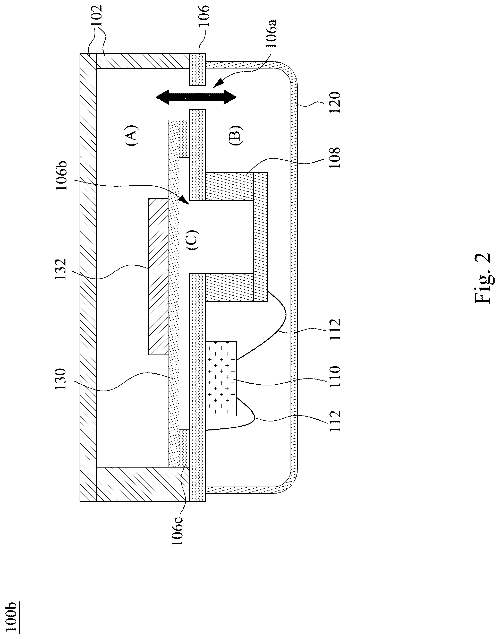 Patent US11781901 Figure 2 – Vibration sensor with pressure enhancement