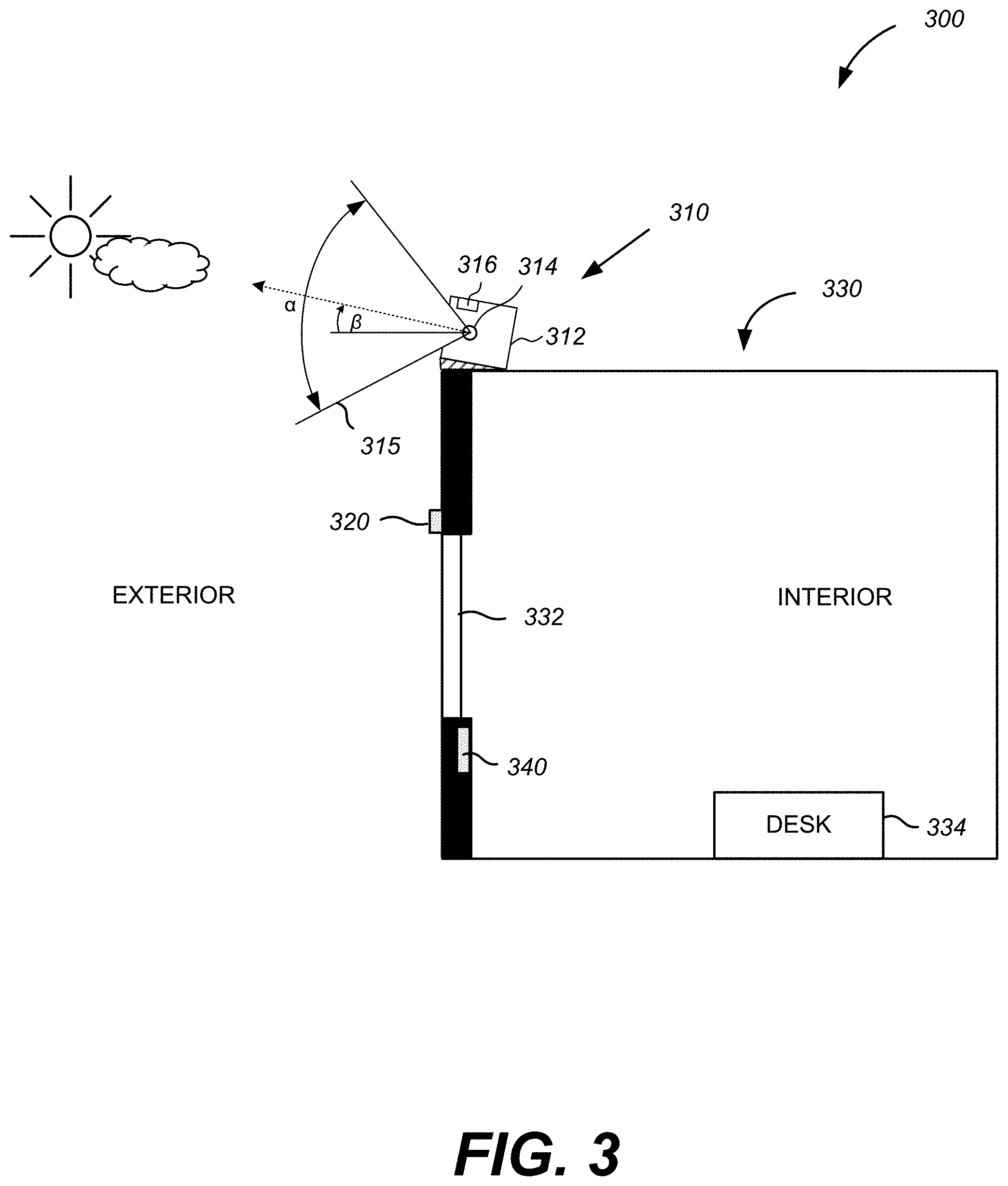 Patent US11781903 Figure 3 – Methods and systems for controlling tintable windows with cloud detection