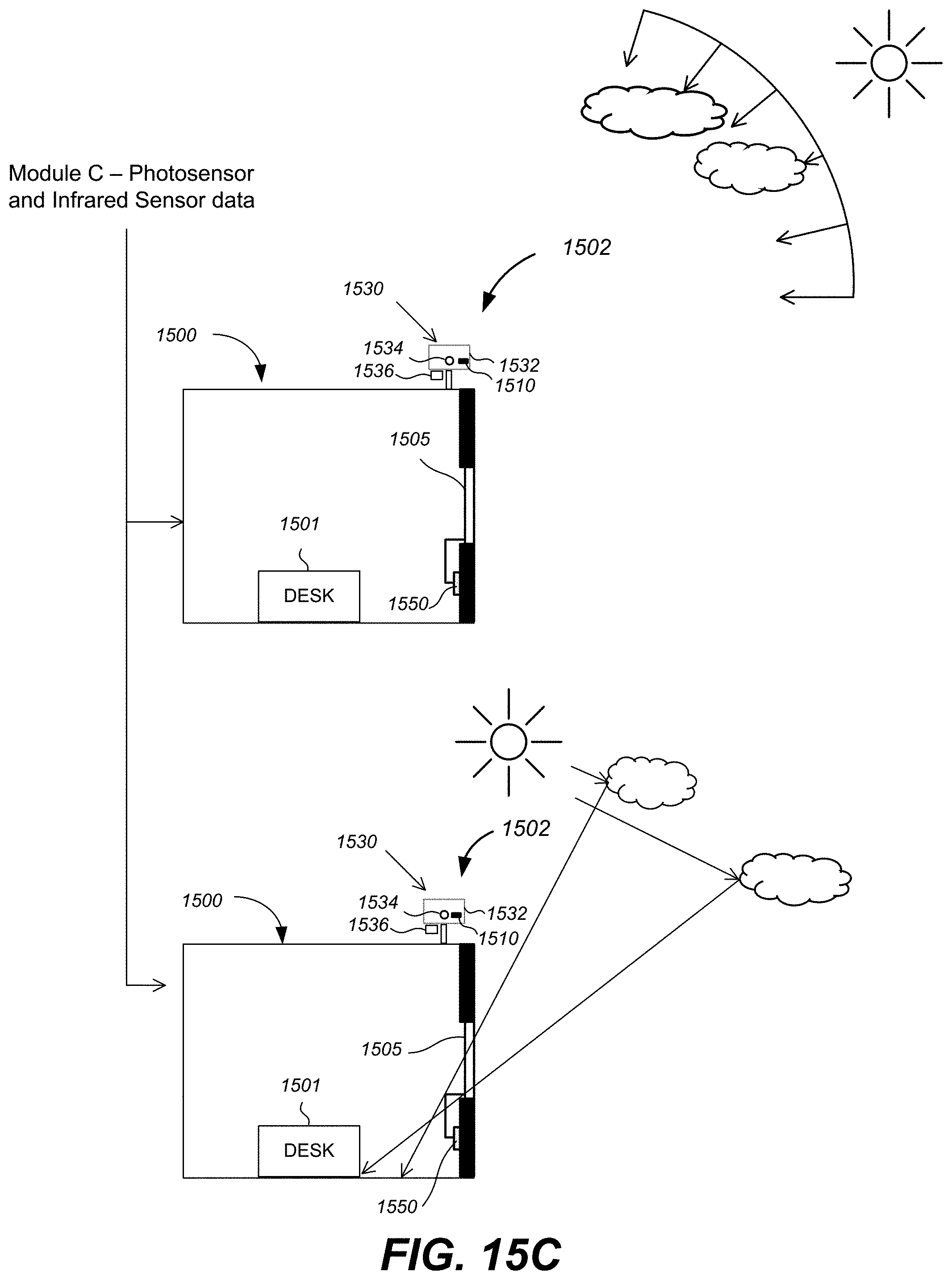 Patent US11781903 Figure 17 – Methods and systems for controlling tintable windows with cloud detection