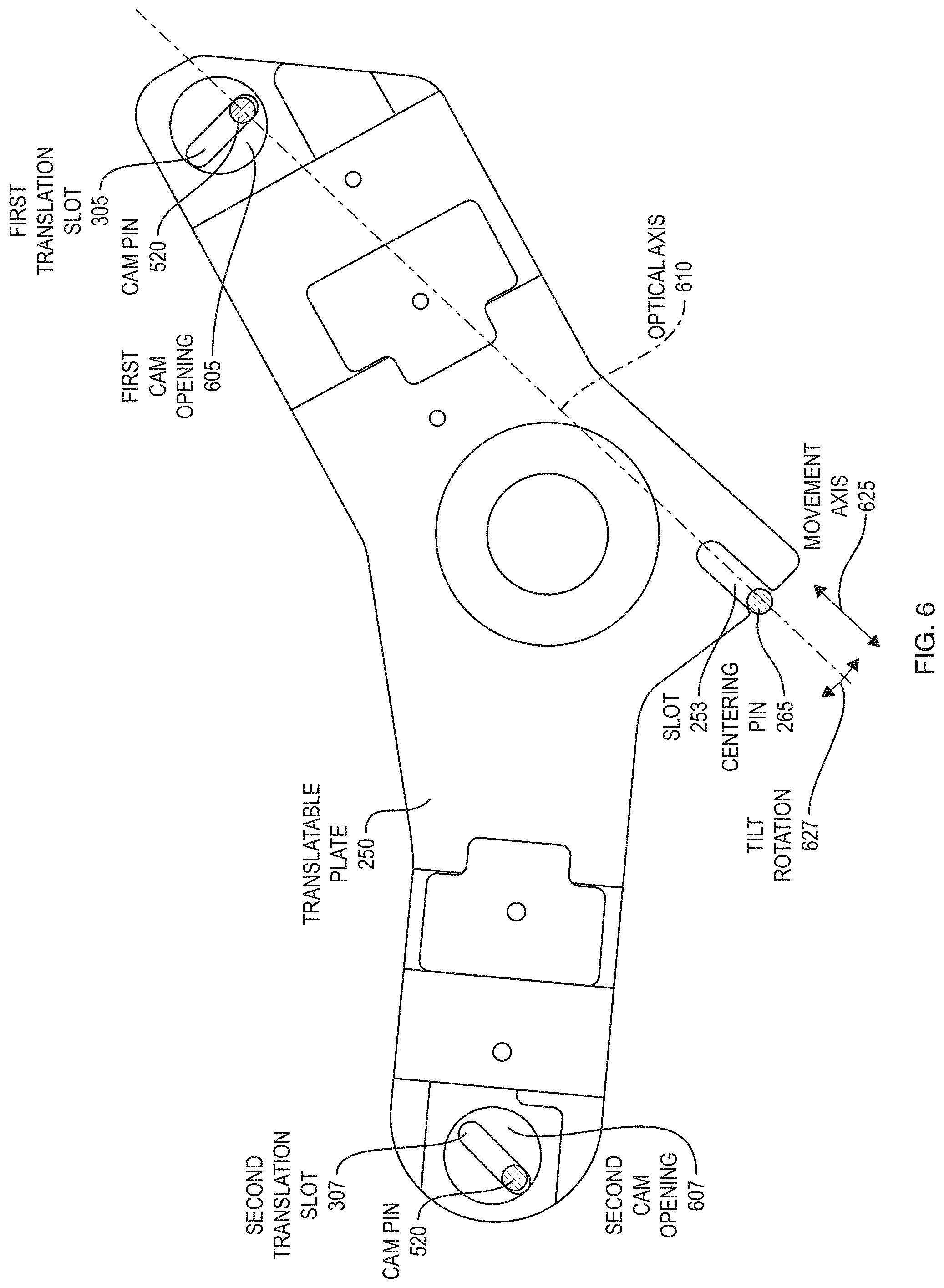 Patent US11781909 Figure 6 – Support structure and method for focus adjustment