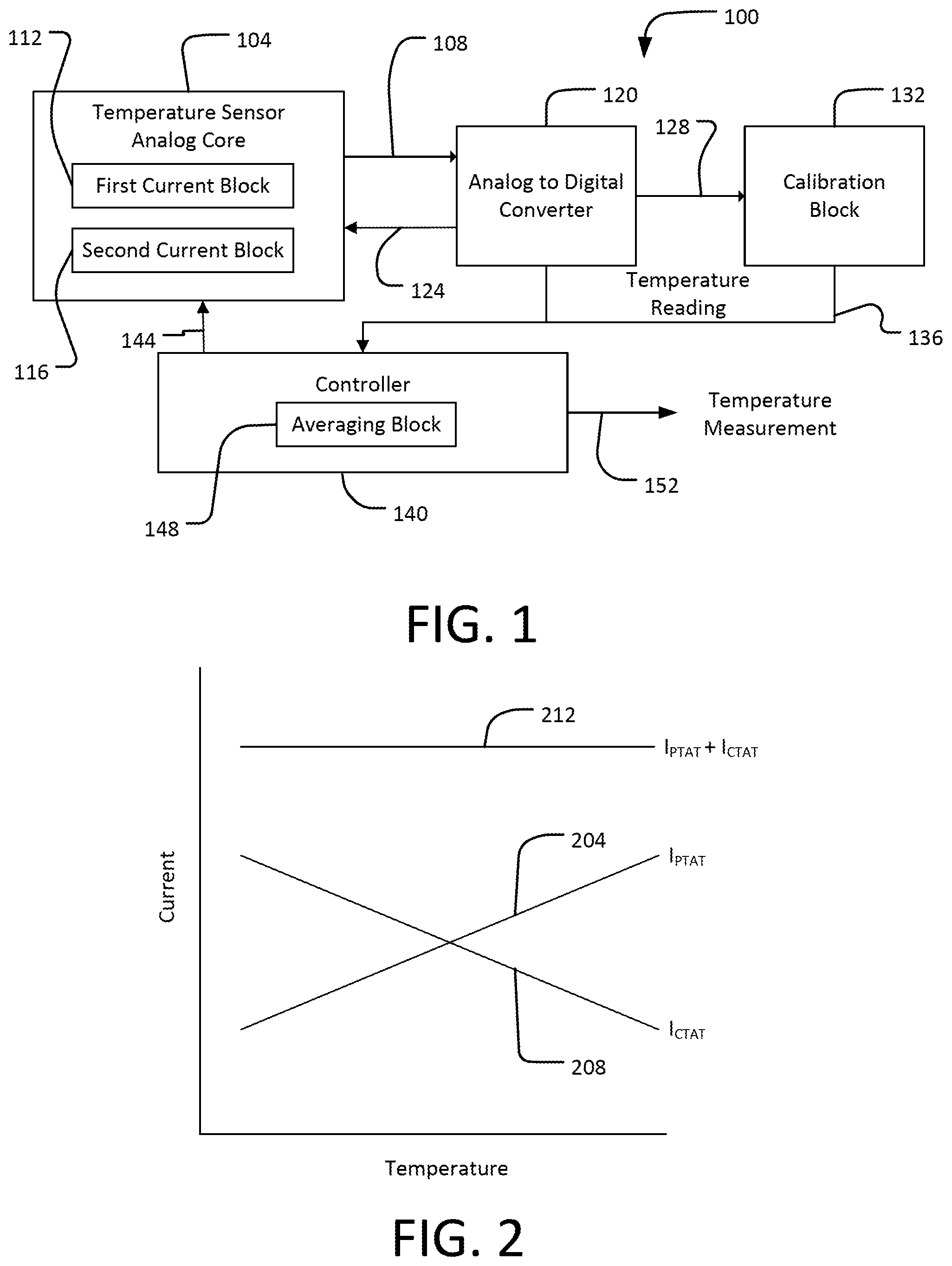 Patent US11781918 — Systems and methods for reducing temperature sensor reading variation due to device mismatch — Figure 1