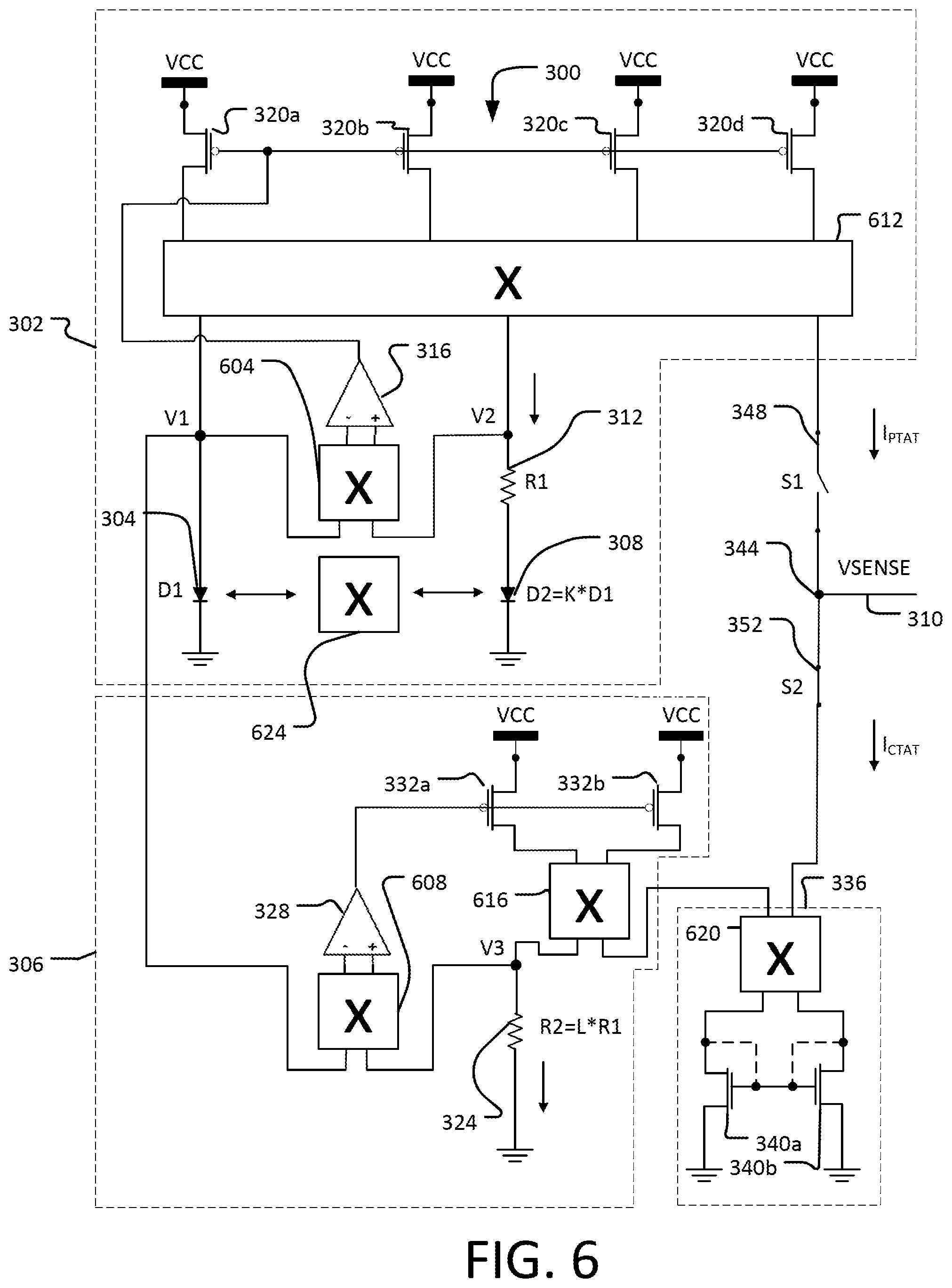 Patent US11781918 Figure 5 – Systems and methods for reducing temperature sensor reading variation due to device mismatch