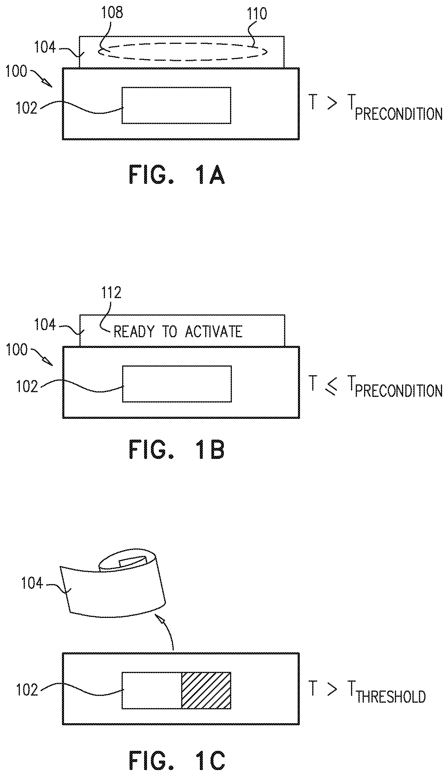 Patent US11781922 Figure 1 – Thermochromic ink indicia for activatable quality labels