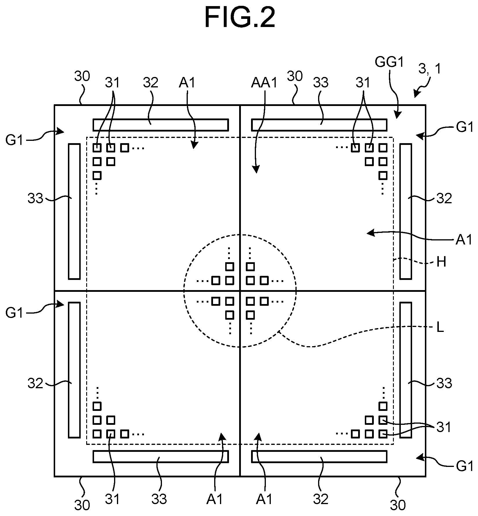 Patent US11781925 Figure 2 – Force sensor including multiple array substrates