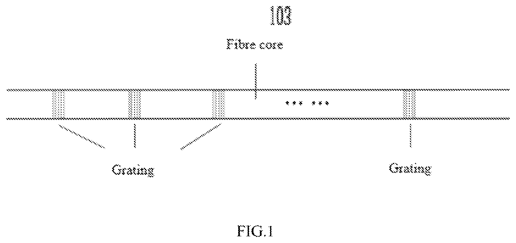 Patent US11781926 Figure 1 – Fiber grating sensor, strain monitoring method and system for a surrounding rock of a deep roadway
