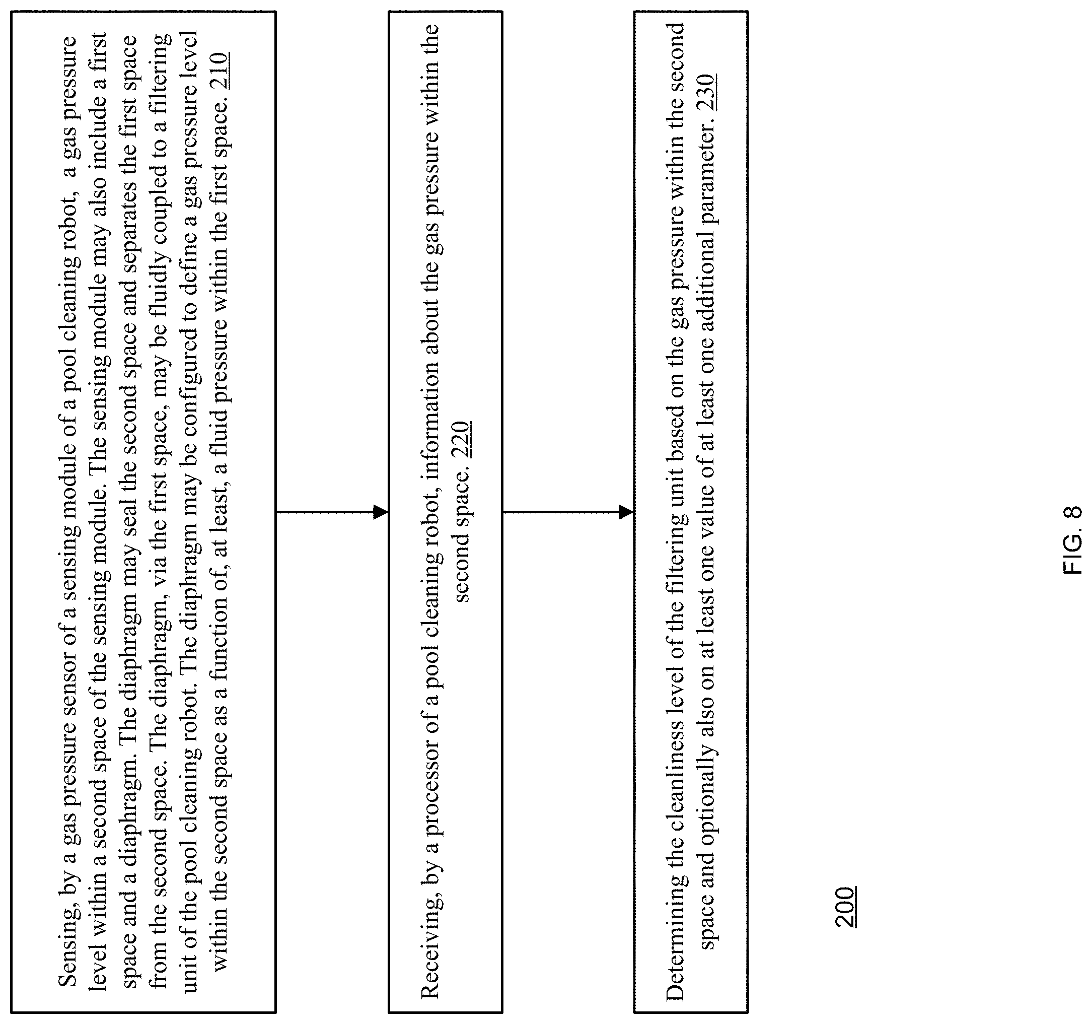 Patent US11781929 Figure 8 – Pressure sensor diaphragm for pool cleaning robot
