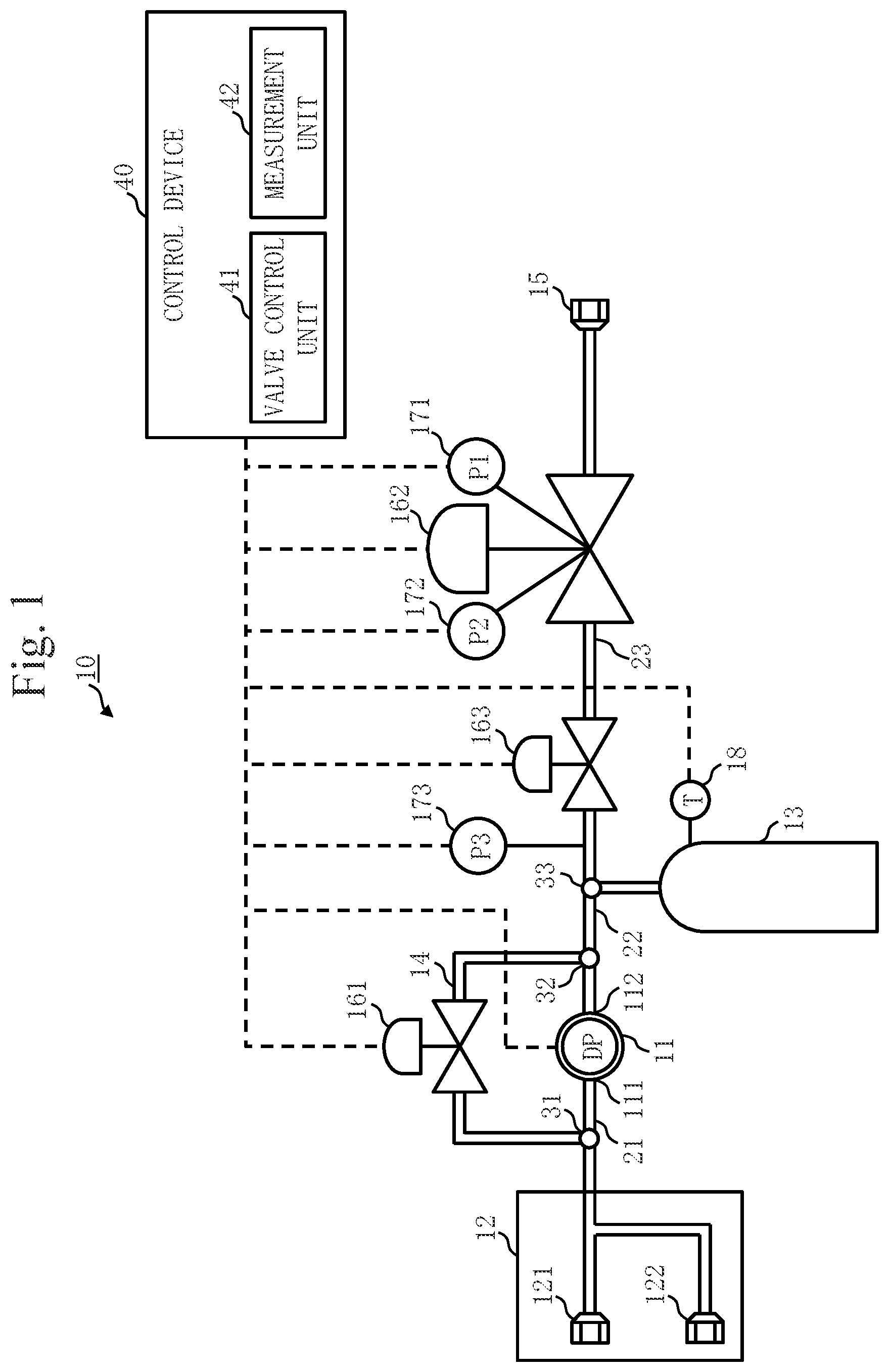 Patent US11781936 Figure 1 – Airtightness evaluation device