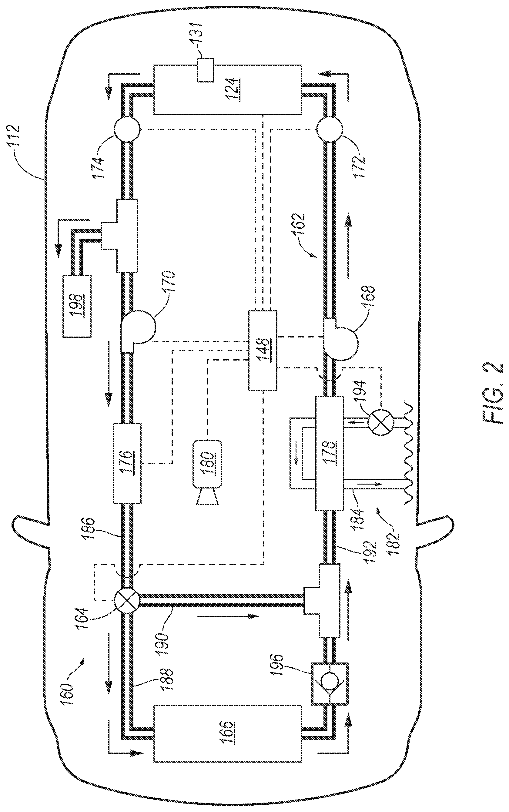 Patent US11781939 Figure 2 – Coolant system visual leak detection systems and methods