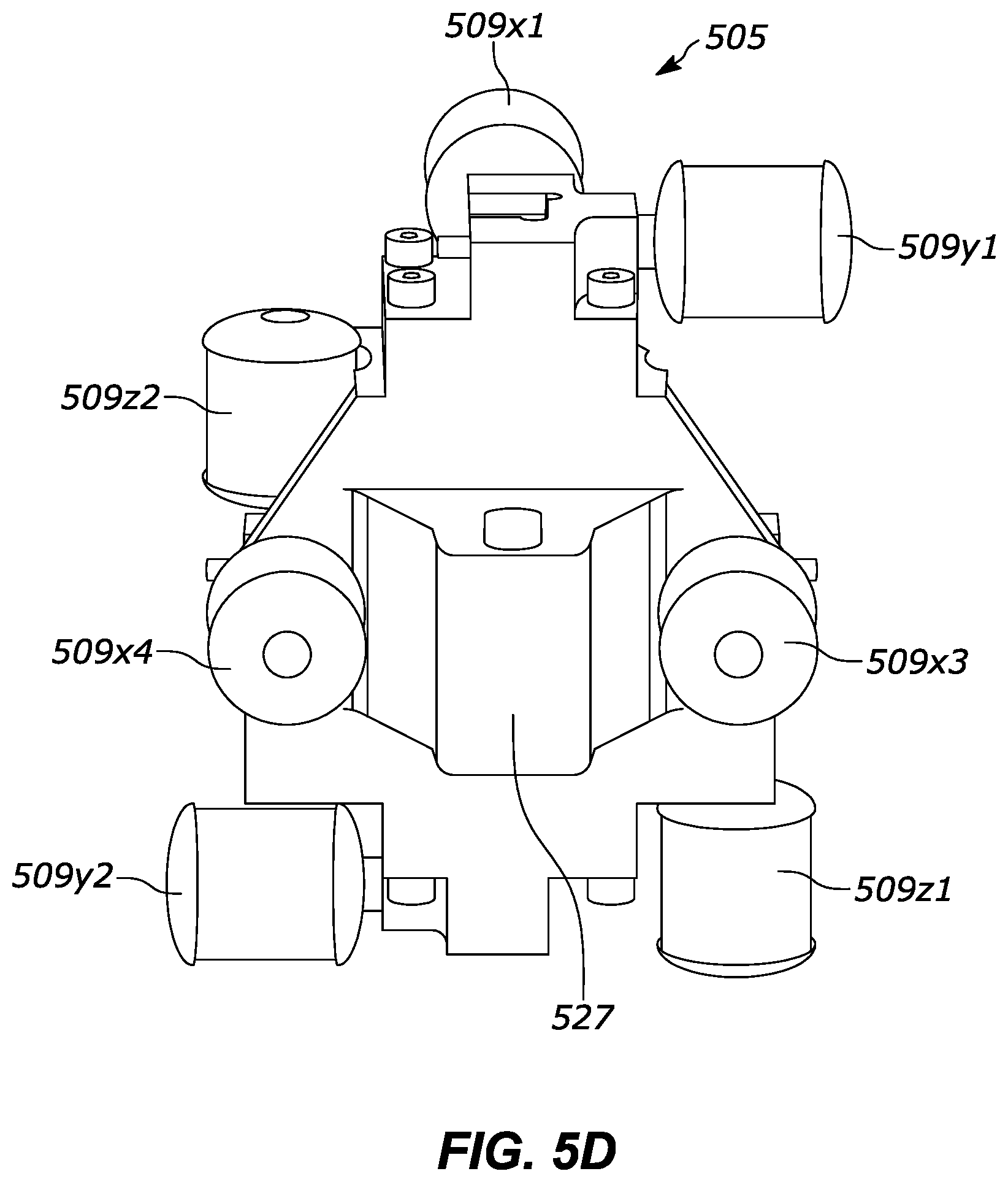 Patent US11781941 Figure 7 – Multi-degree-of-freedom impedance fixture for automated frequency response function measurements