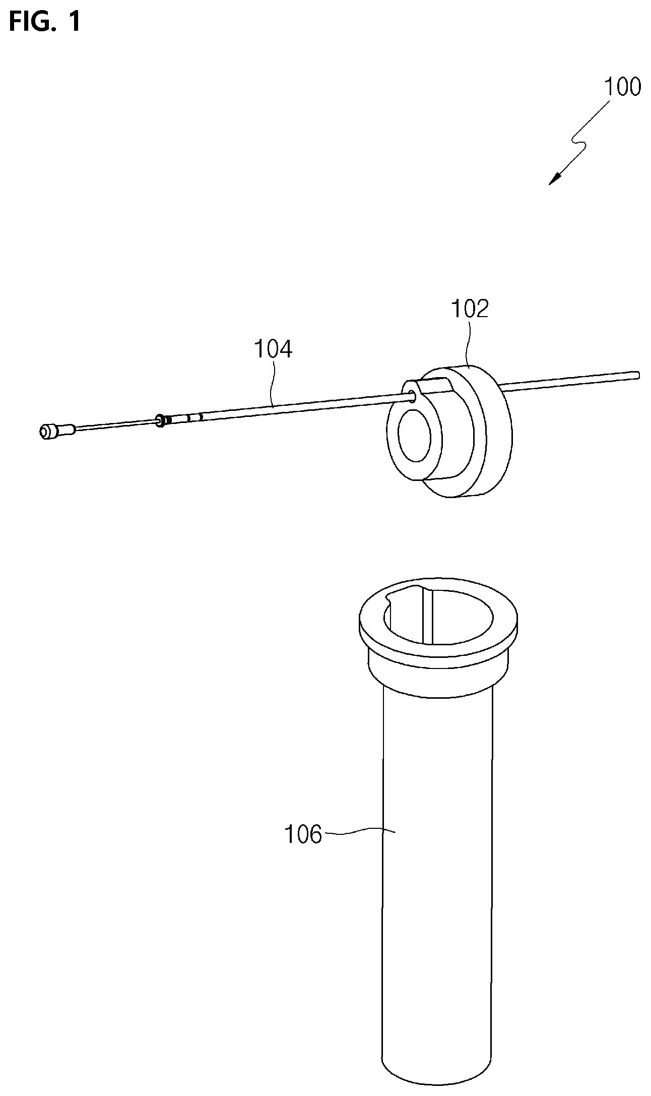 Patent US11781951 Figure 1 – Kit for collecting bio-samples using a collection rod
