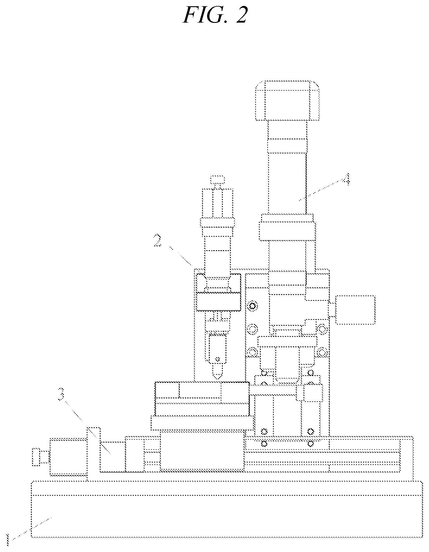 Patent US11781956 Figure 2 – Observable micro-nano mechanical testing apparatus and method