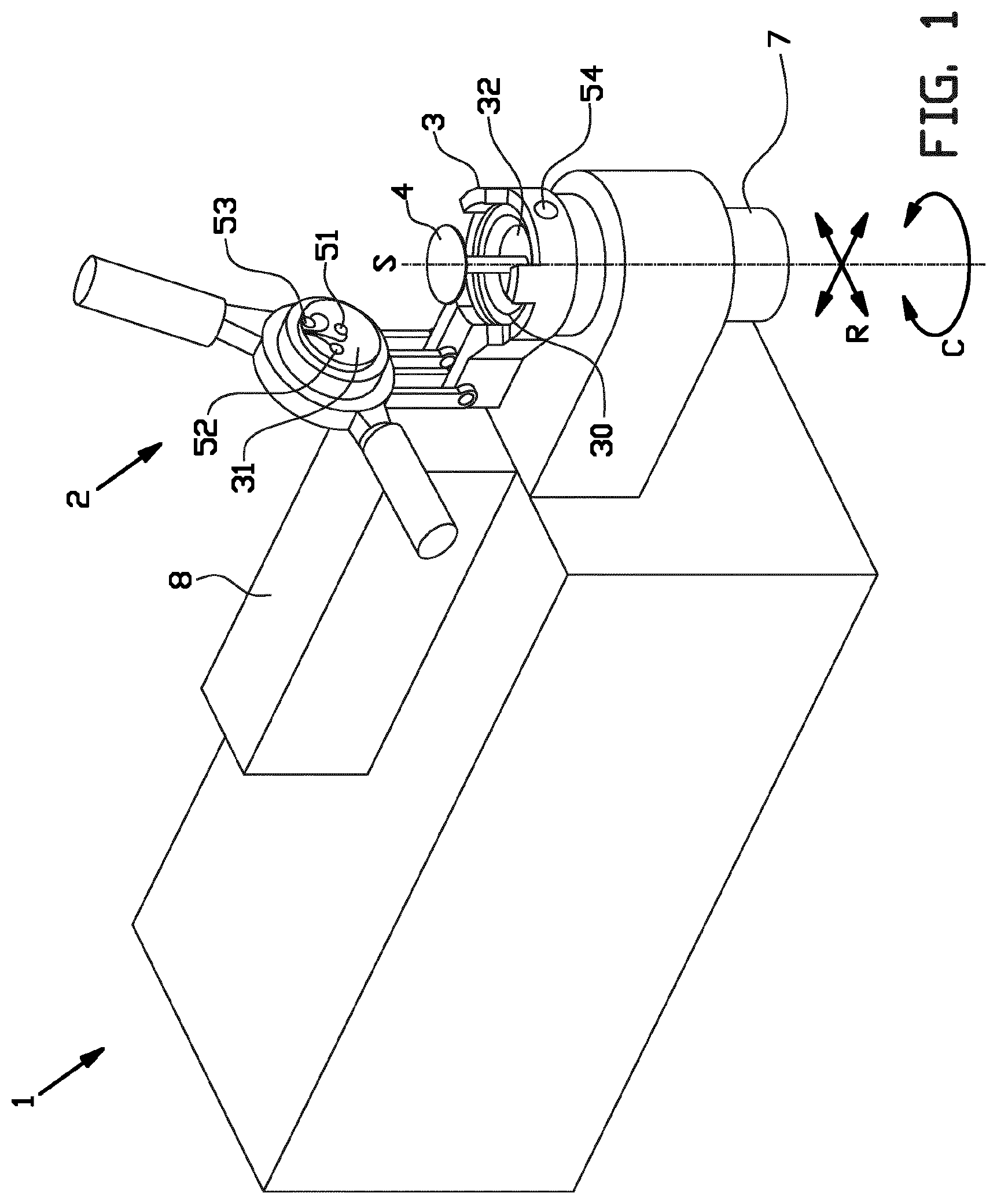 Patent US11781960 Figure 1 – Measuring device and method for determining rheological properties of a viscous, polymeric mass
