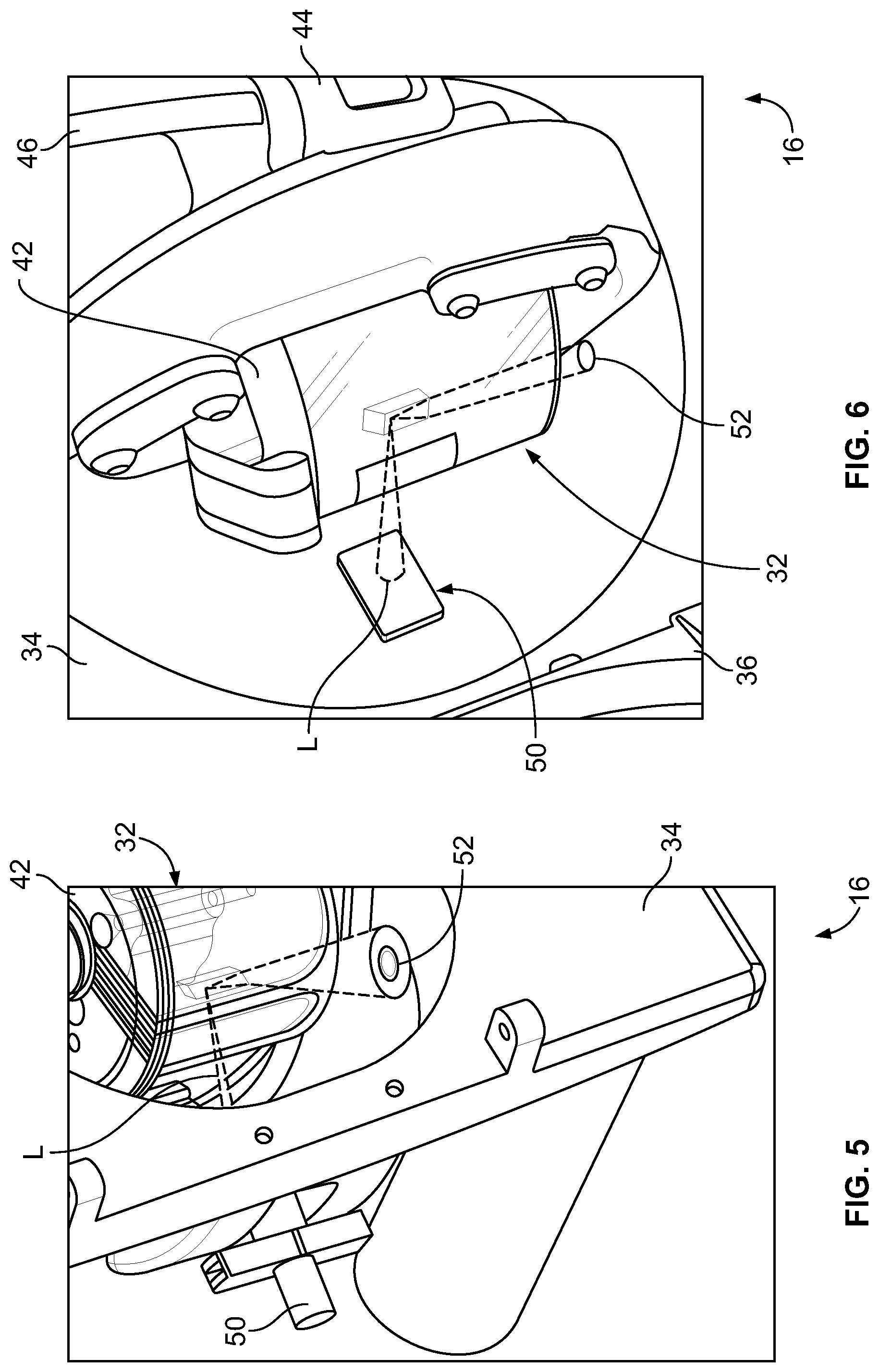 Patent US11781970 Figure 5 – Dynamic adjustment of components of a detection assembly