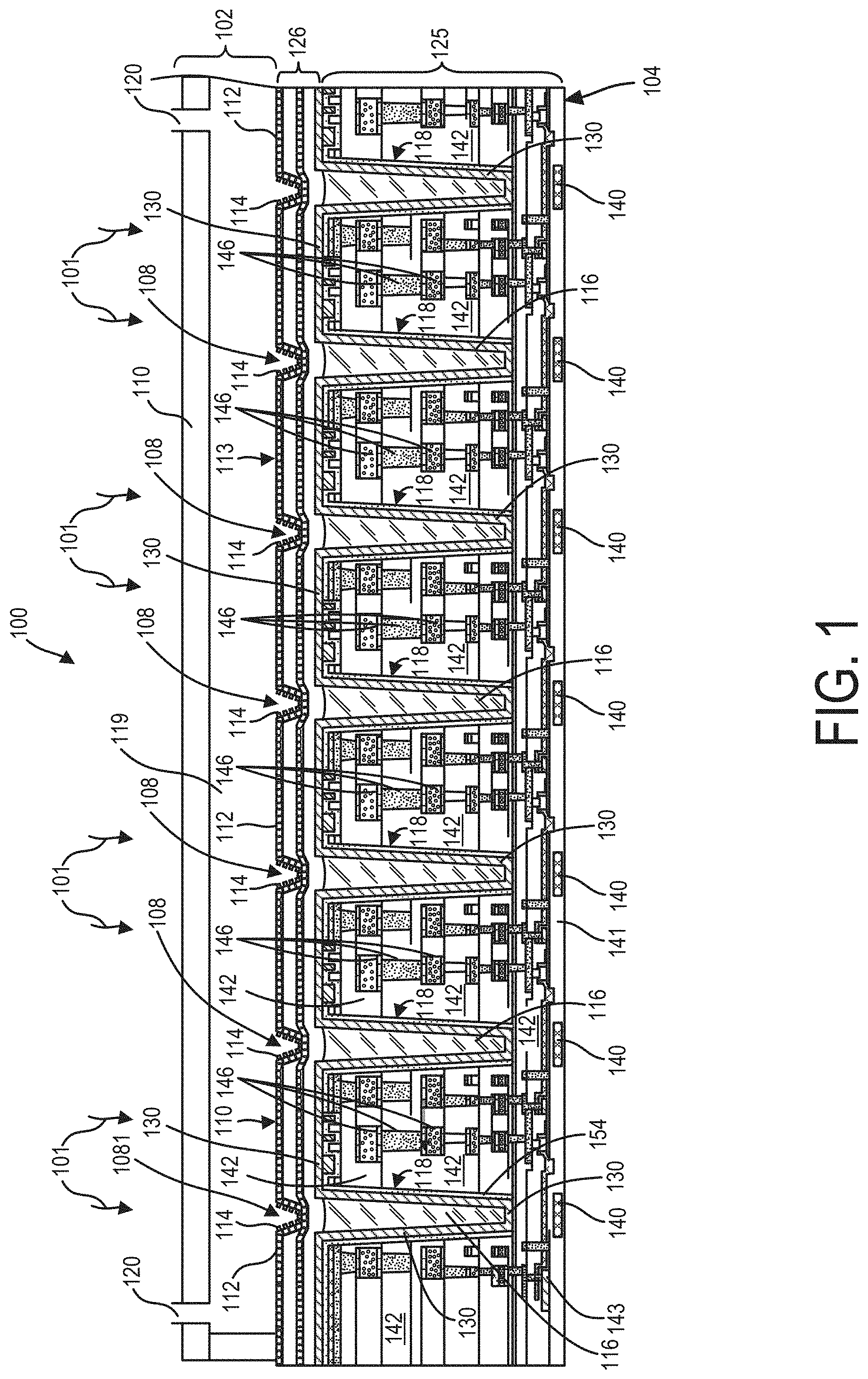 Patent US11781985 Figure 1 – Light detection devices with protective liner and methods related to same