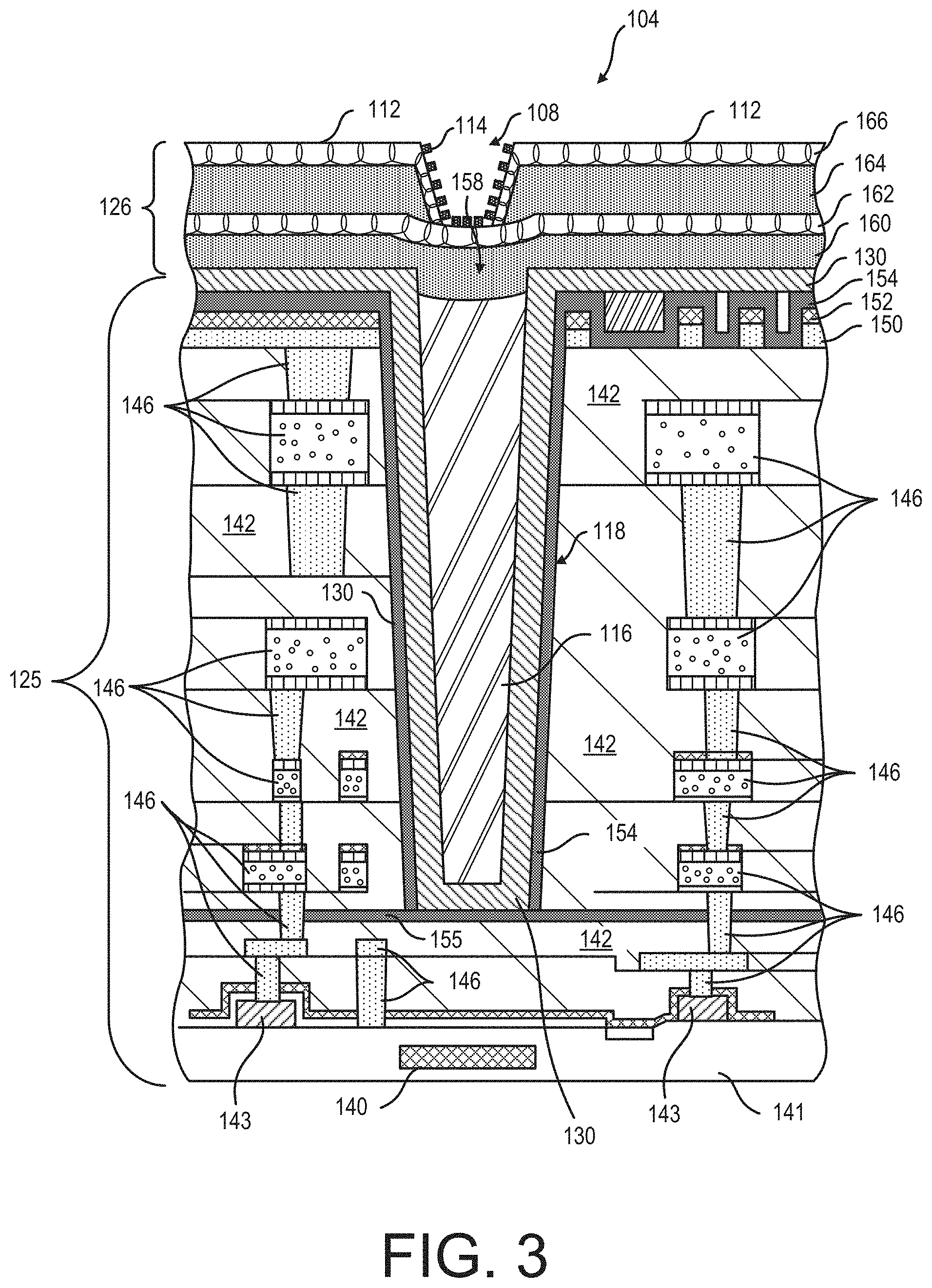 Patent US11781985 Figure 3 – Light detection devices with protective liner and methods related to same