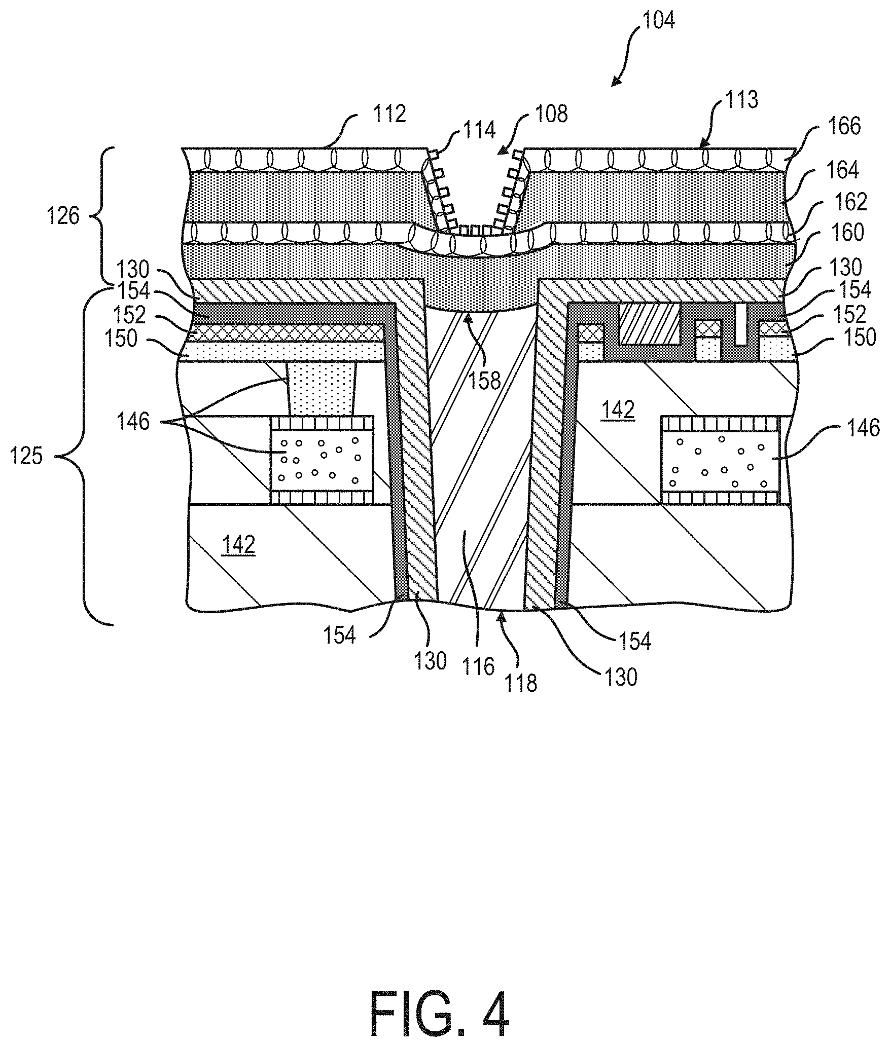 Patent US11781985 Figure 4 – Light detection devices with protective liner and methods related to same