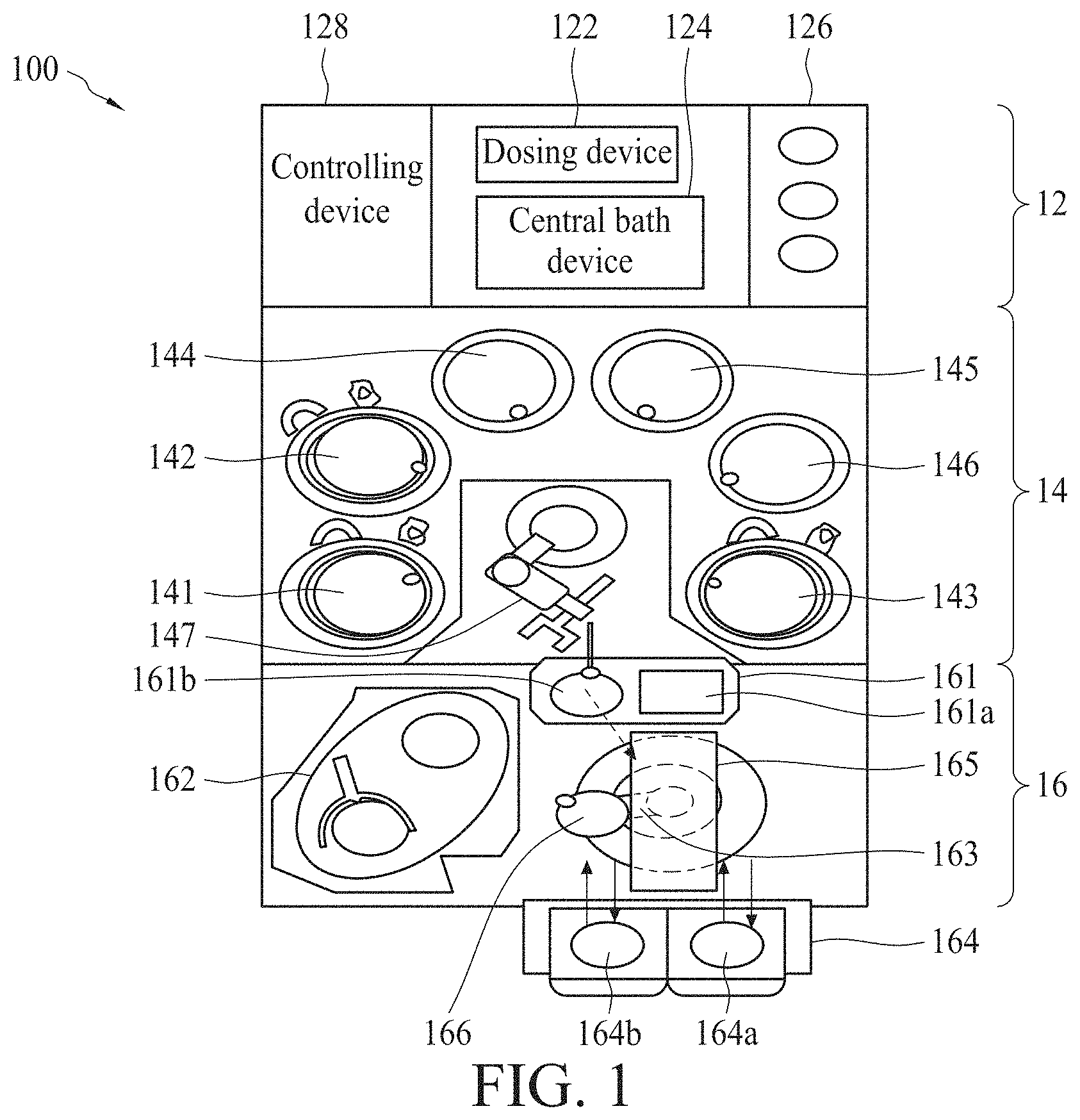 Patent US11781995 Figure 1 – Method and apparatus for monitoring edge bevel removal area in semiconductor apparatus and electroplating system