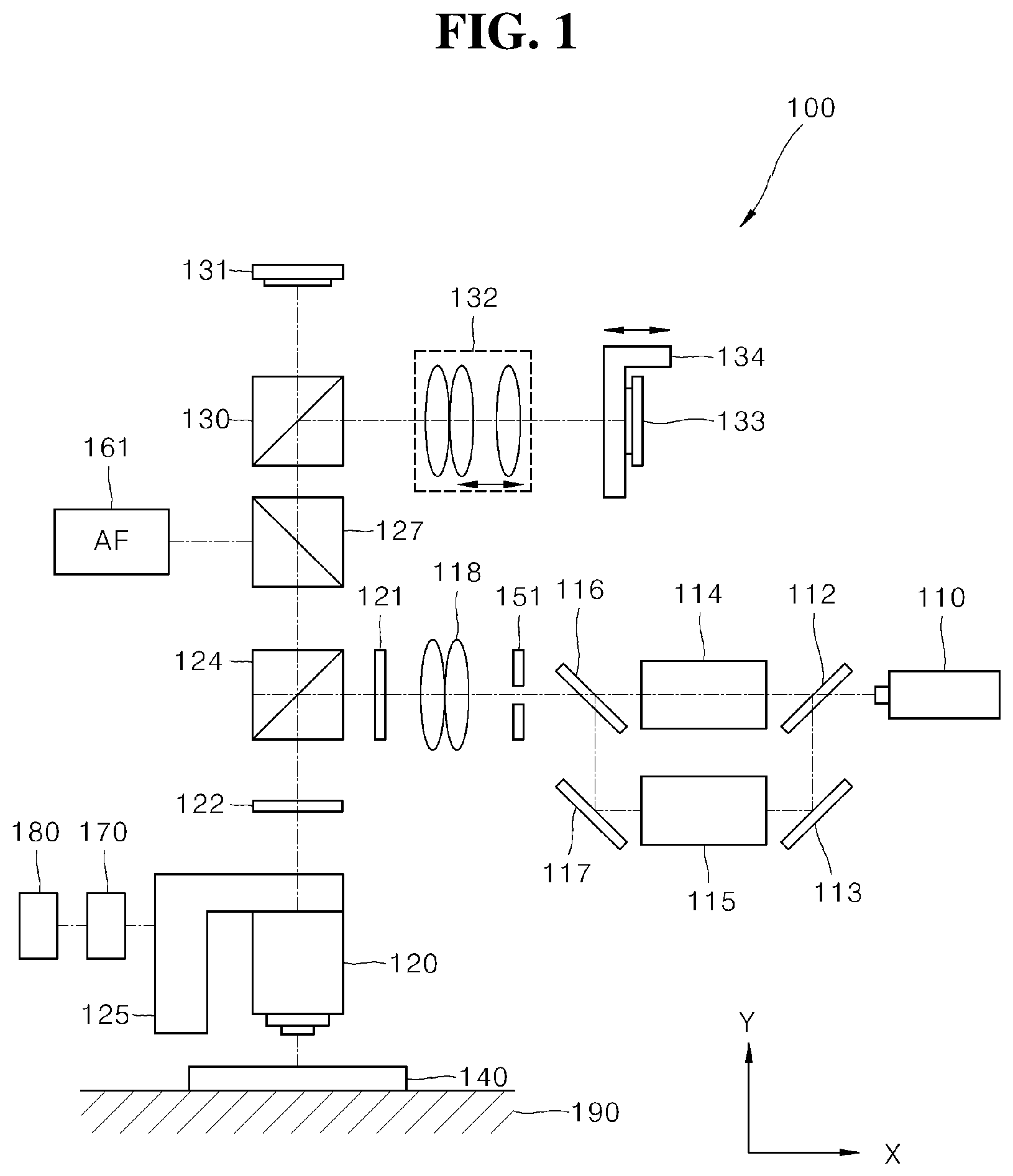 Patent US11781996 Figure 1 – Overlay measuring device and method for controlling focus and program therefor