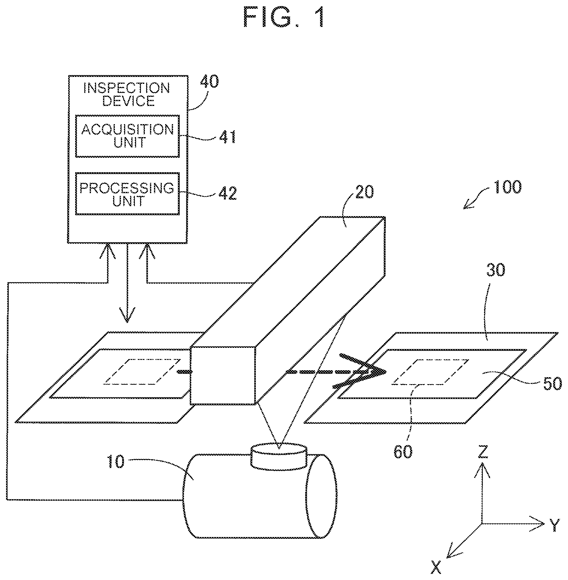 Patent US11781998 Figure 1 – Inspection method and inspection device for membrane electrode assembly