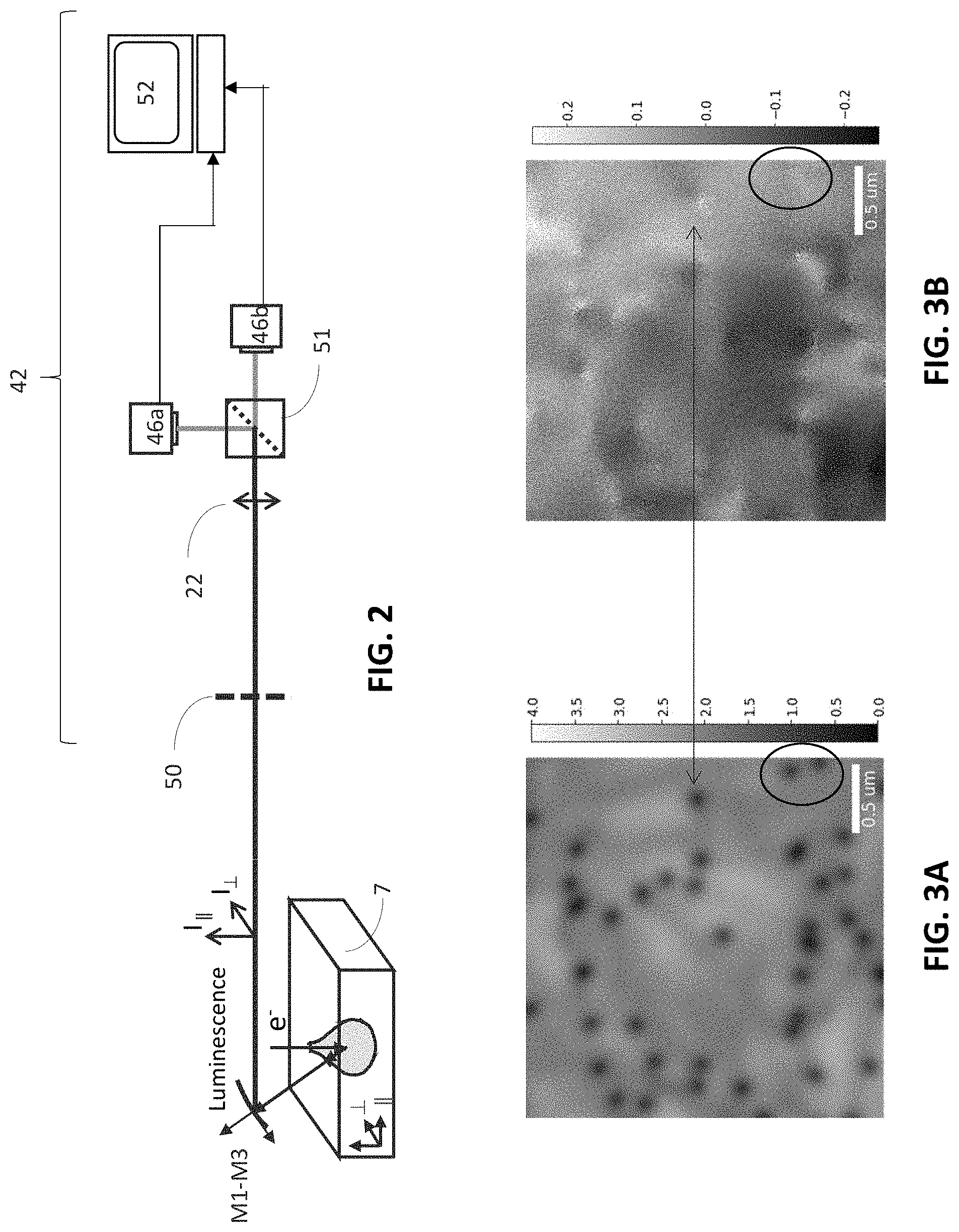 Patent US11782001 Figure 2 – Dislocation type and density discrimination in semiconductor materials using cathodoluminescence measurements