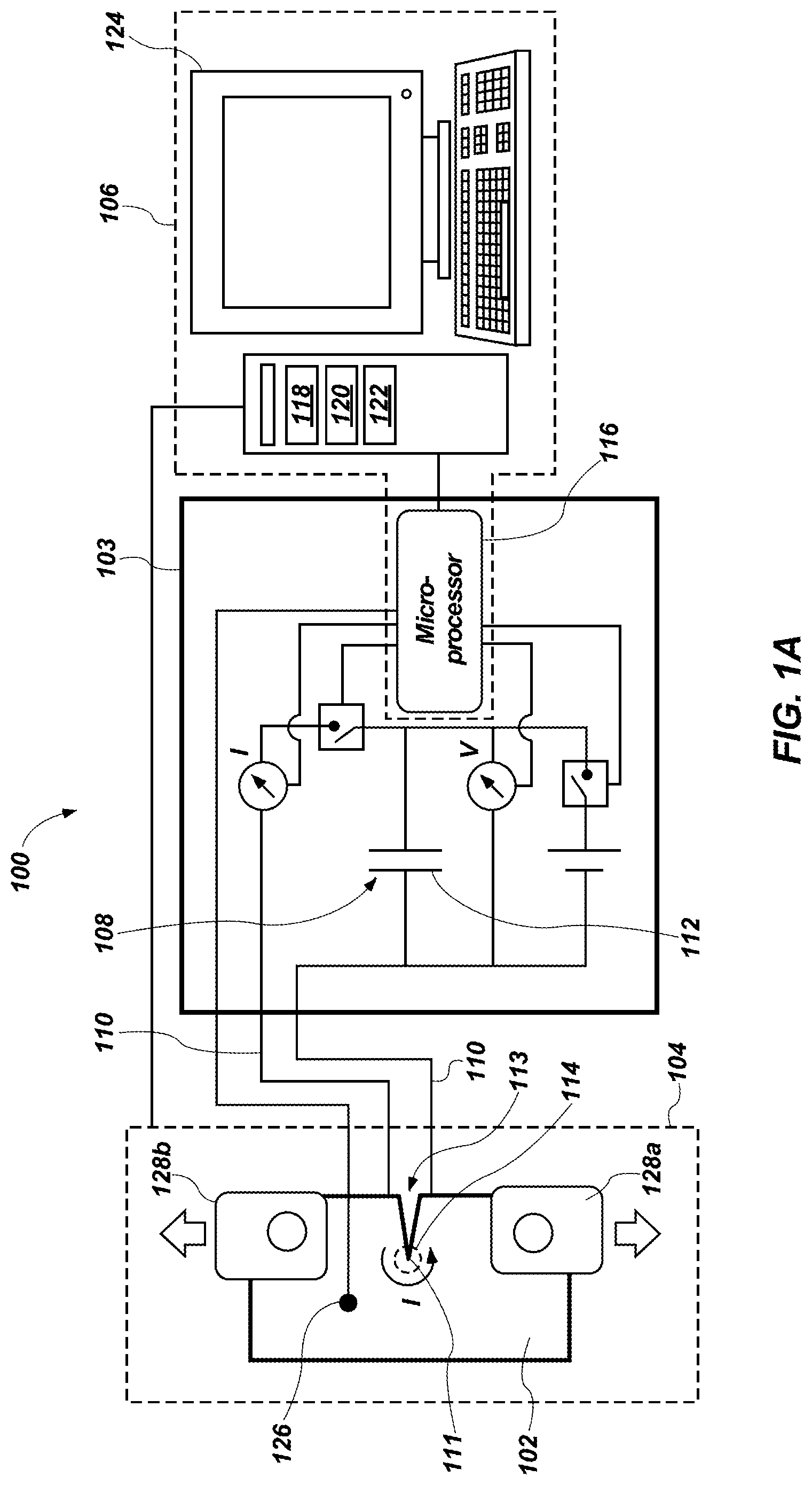Patent US11782004 Figure 1 – System for thermally influencing a crack tip of crack within a specimen and related methods