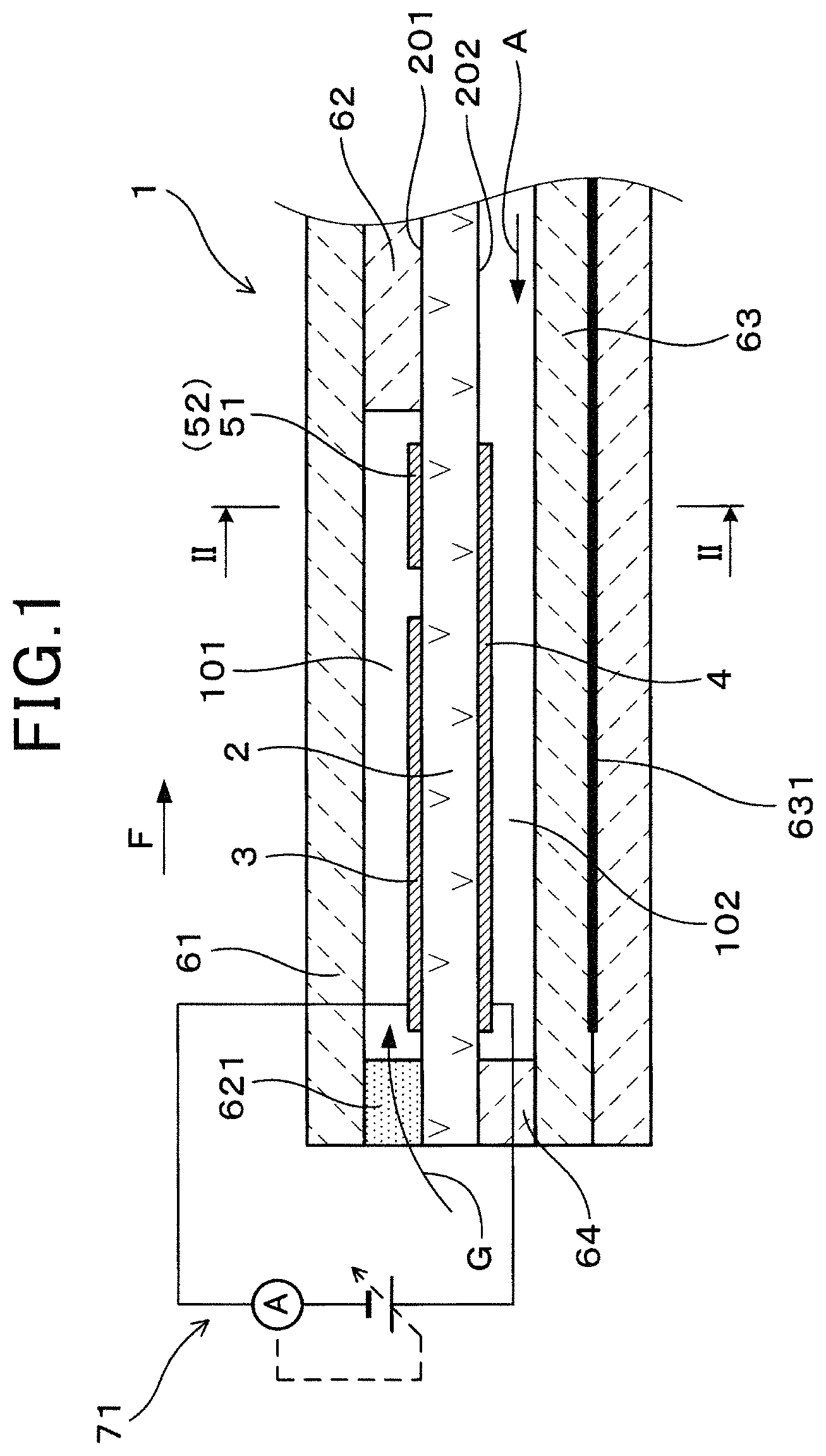 Patent US11782017 Figure 1 – Pump electrode and reference electrode for gas sensor
