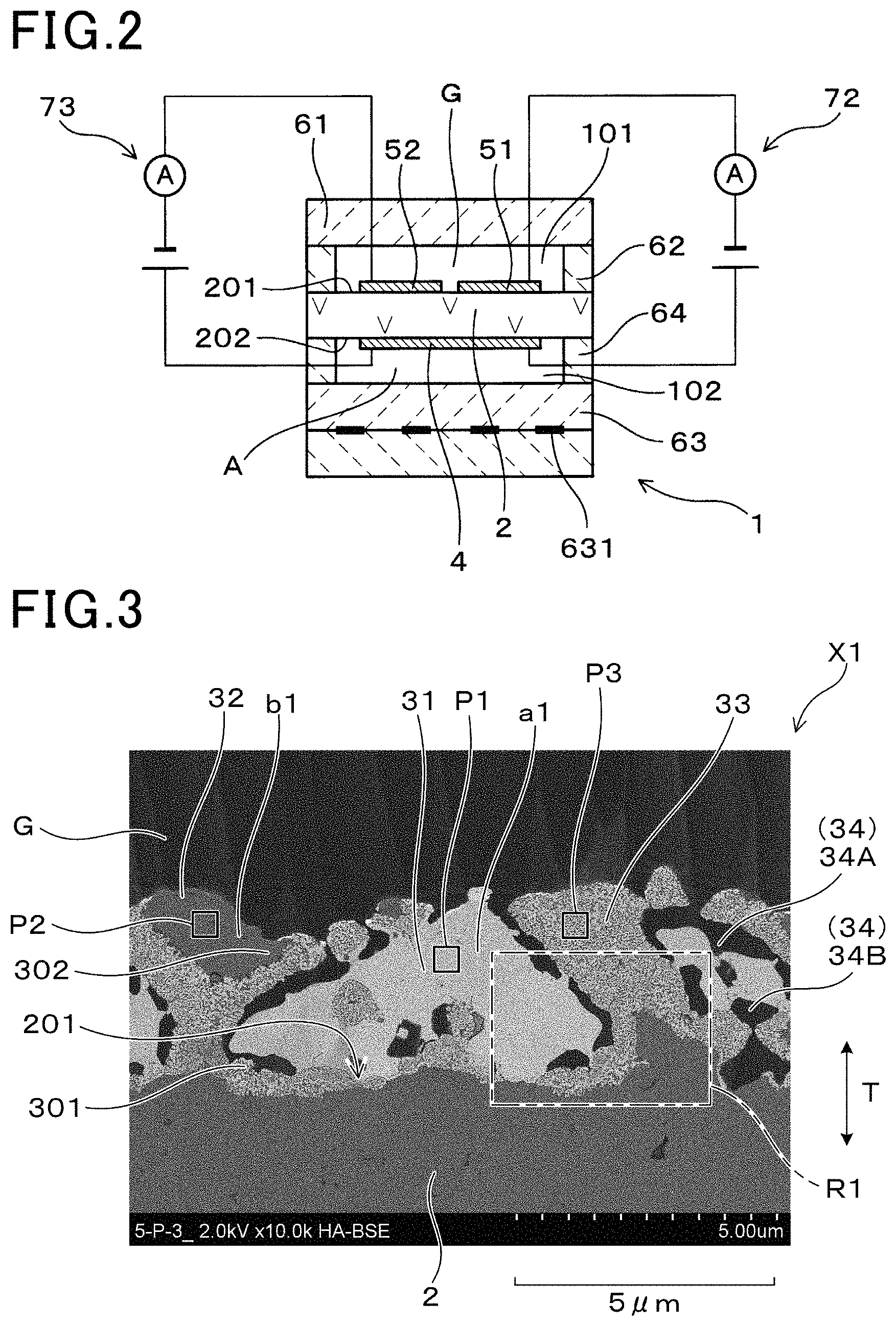 Patent US11782017 Figure 2 – Pump electrode and reference electrode for gas sensor