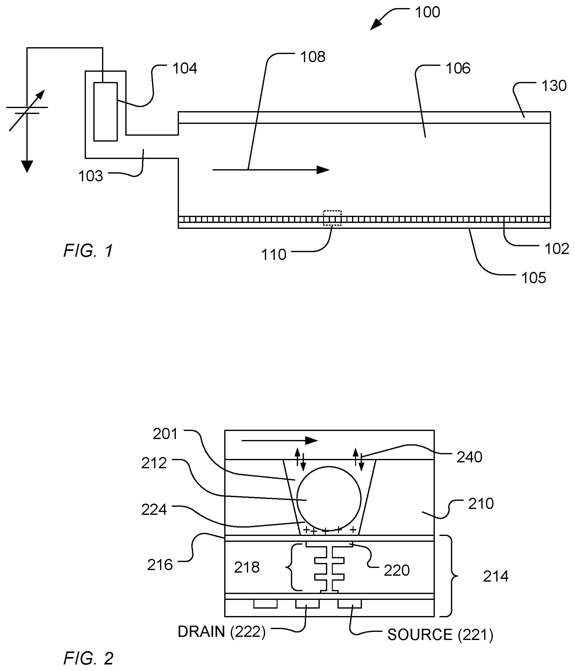Patent US11782019 — Surface treatment of semiconductor sensors — Figure 1