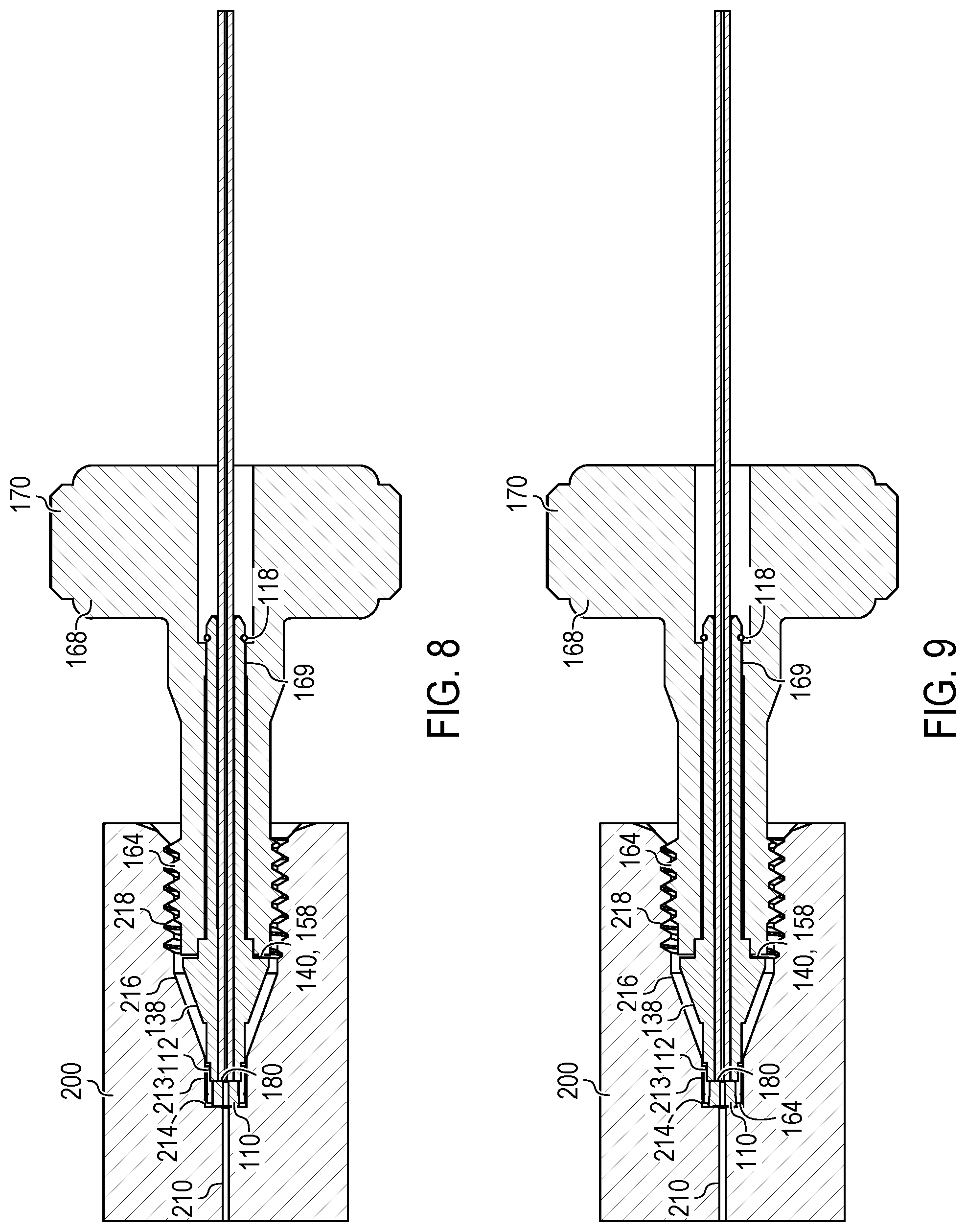 Patent US11782032 Figure 6 – Fitting for fluidic coupling in a chromatography system