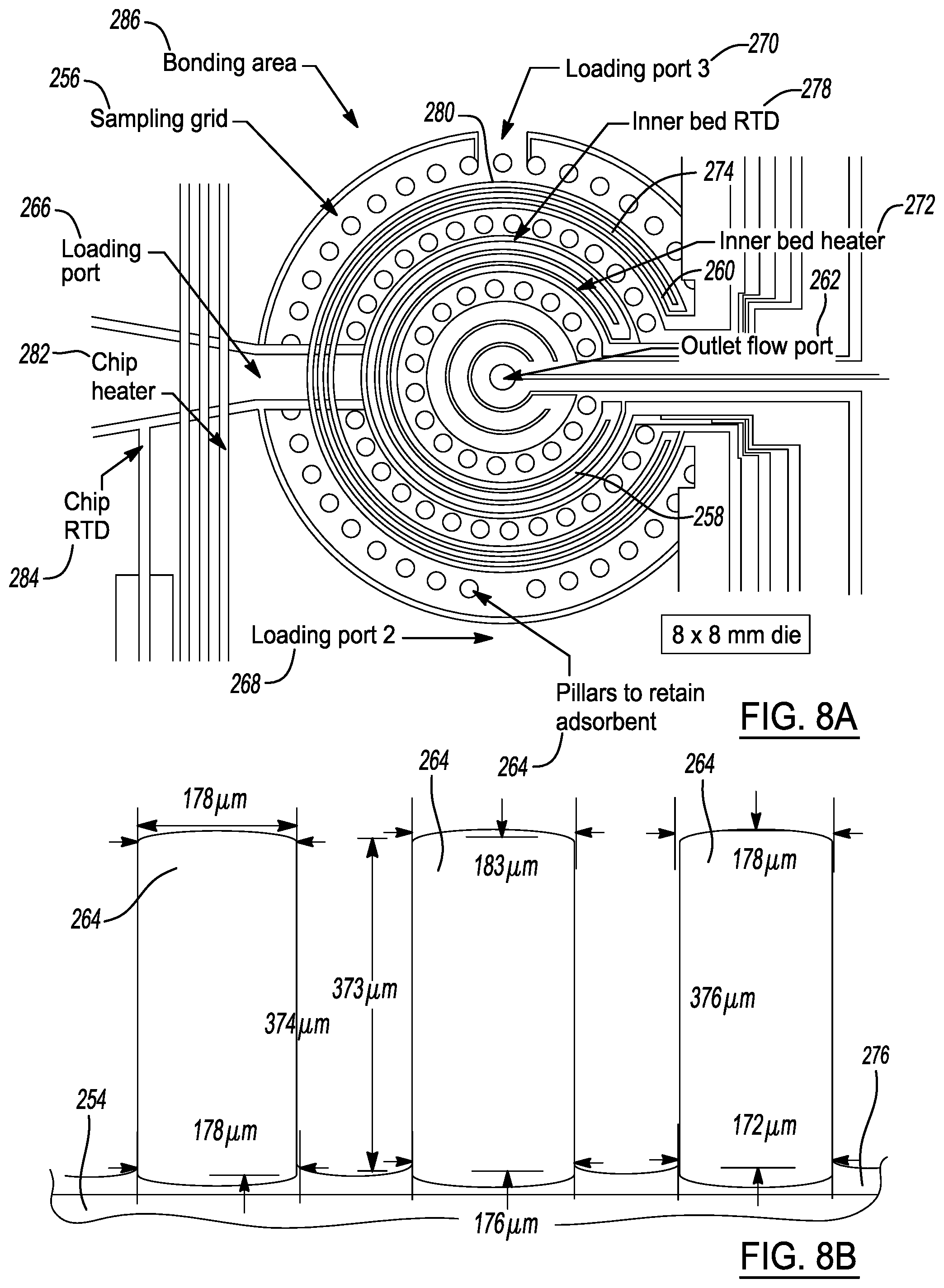Patent US11782033 Figure 8 – Microscale collector-injector technologies for passive environmental vapor sampling and focused injection