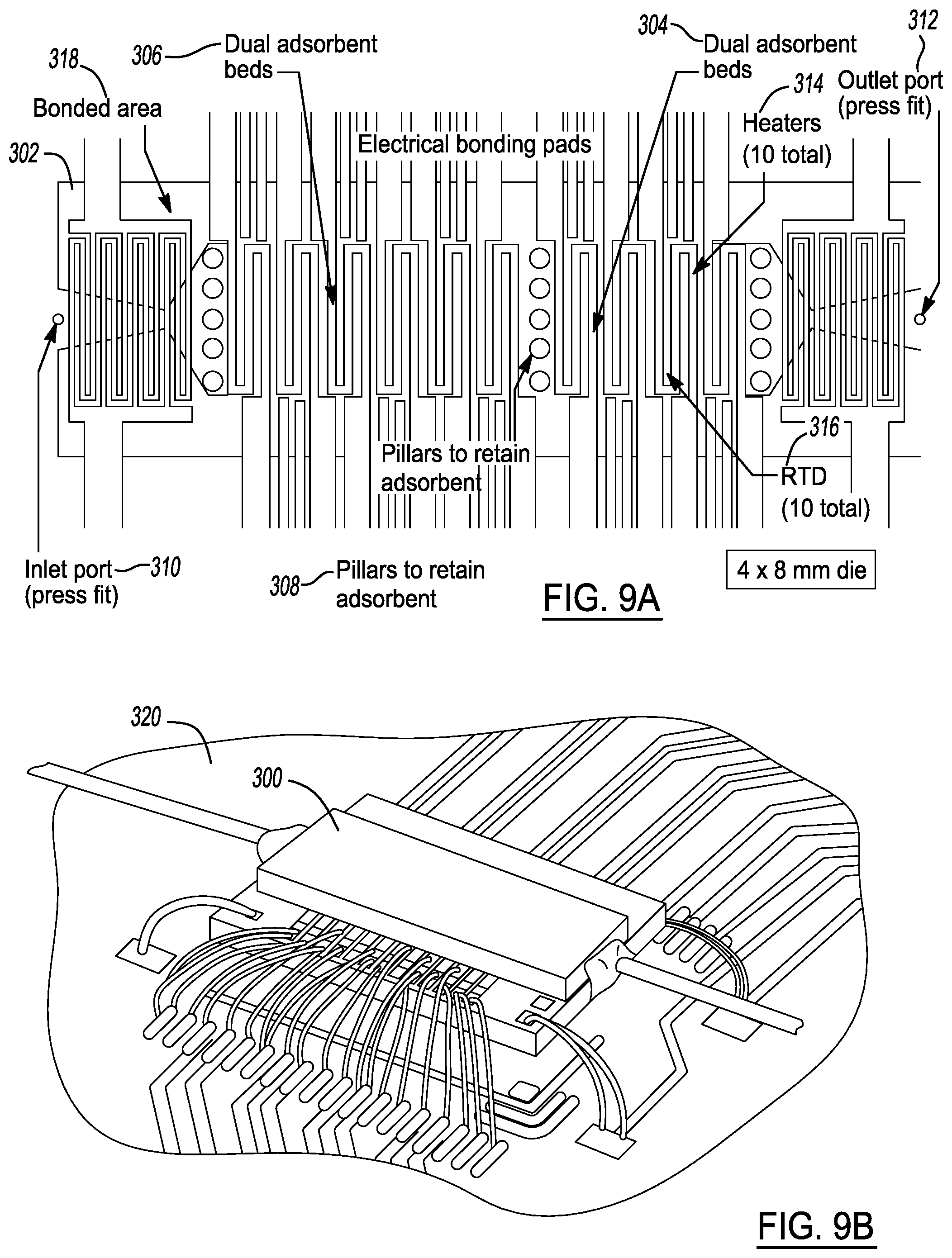 Patent US11782033 Figure 10 – Microscale collector-injector technologies for passive environmental vapor sampling and focused injection