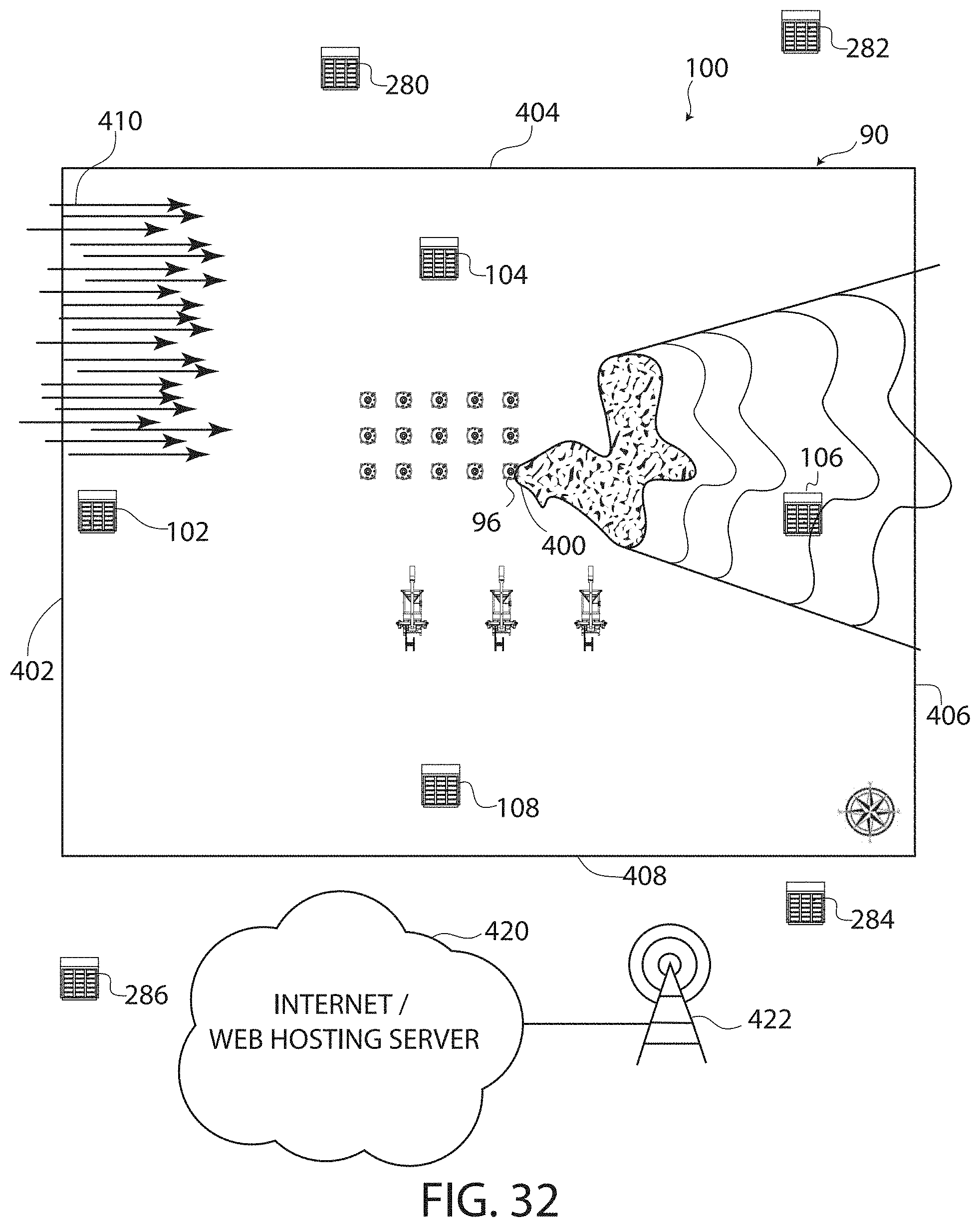 Patent US11782035 Figure 20 – Apparatus and methods for reducing fugitive gas emissions at oil facilities