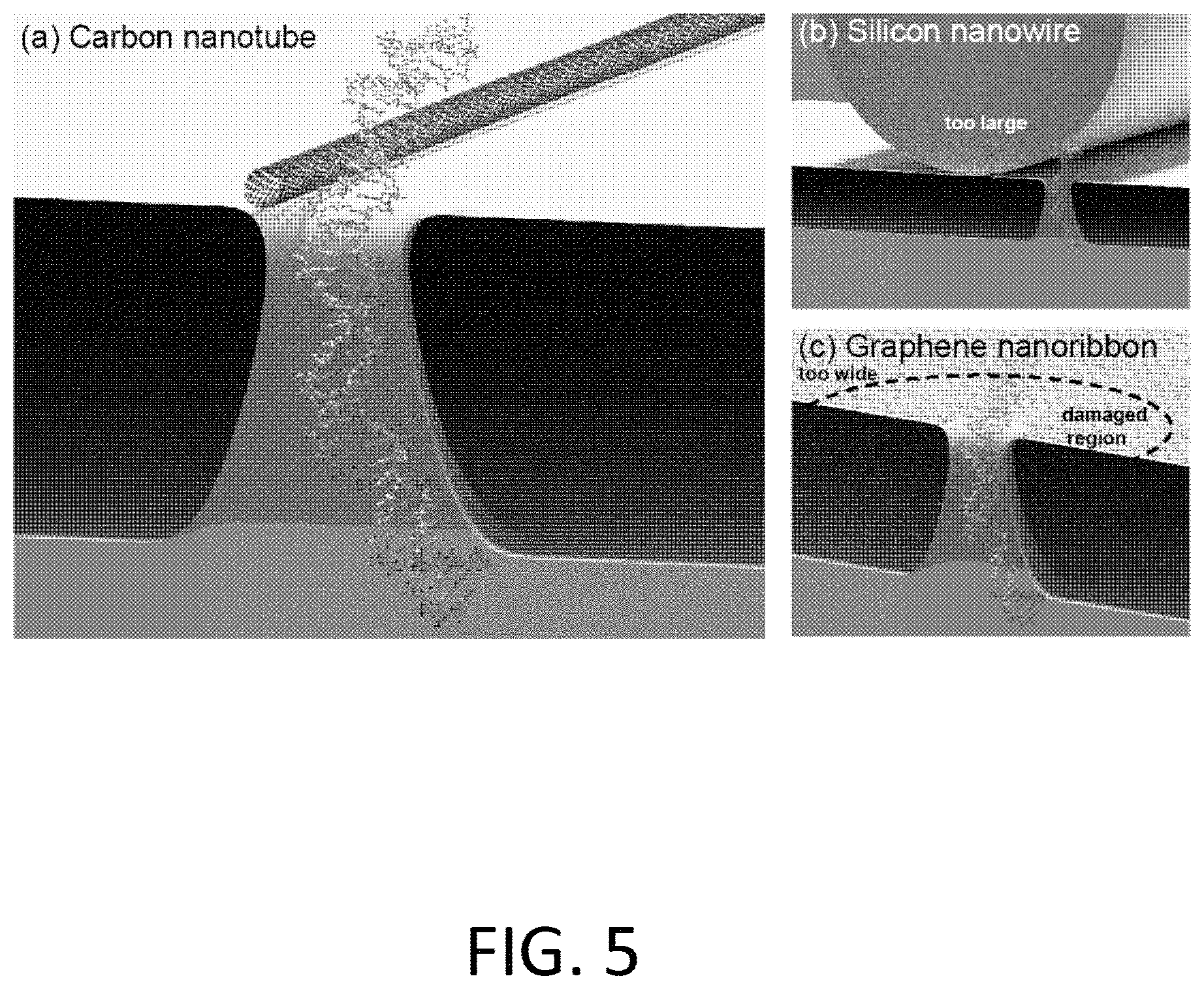 Patent US11782047 Figure 11 – Nanopore-containing substrates with aligned nanoscale electronic elements and methods of making and using same