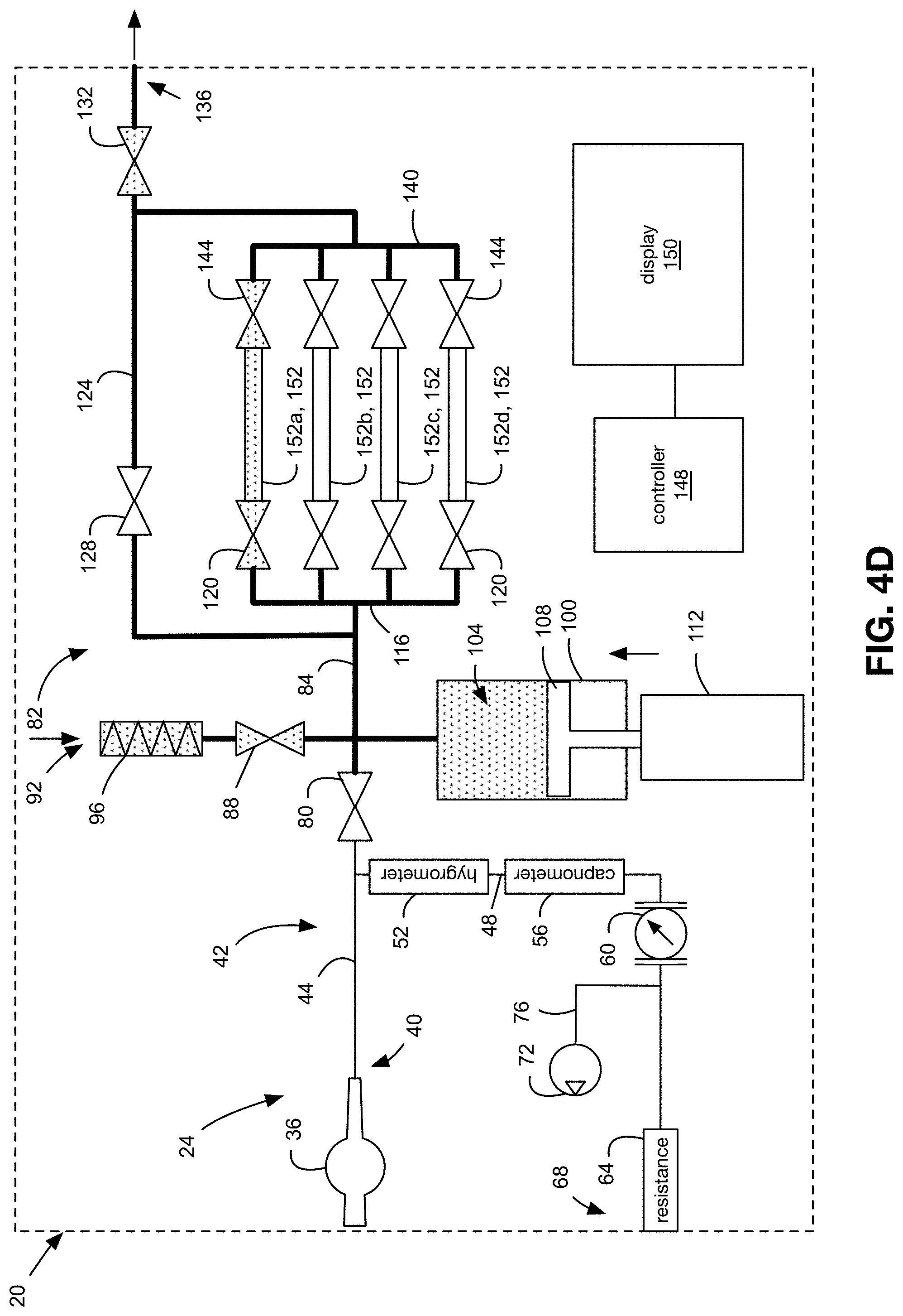 Patent US11782049 Figure 7 – Apparatus and method for collecting a breath sample using a container with controllable volume