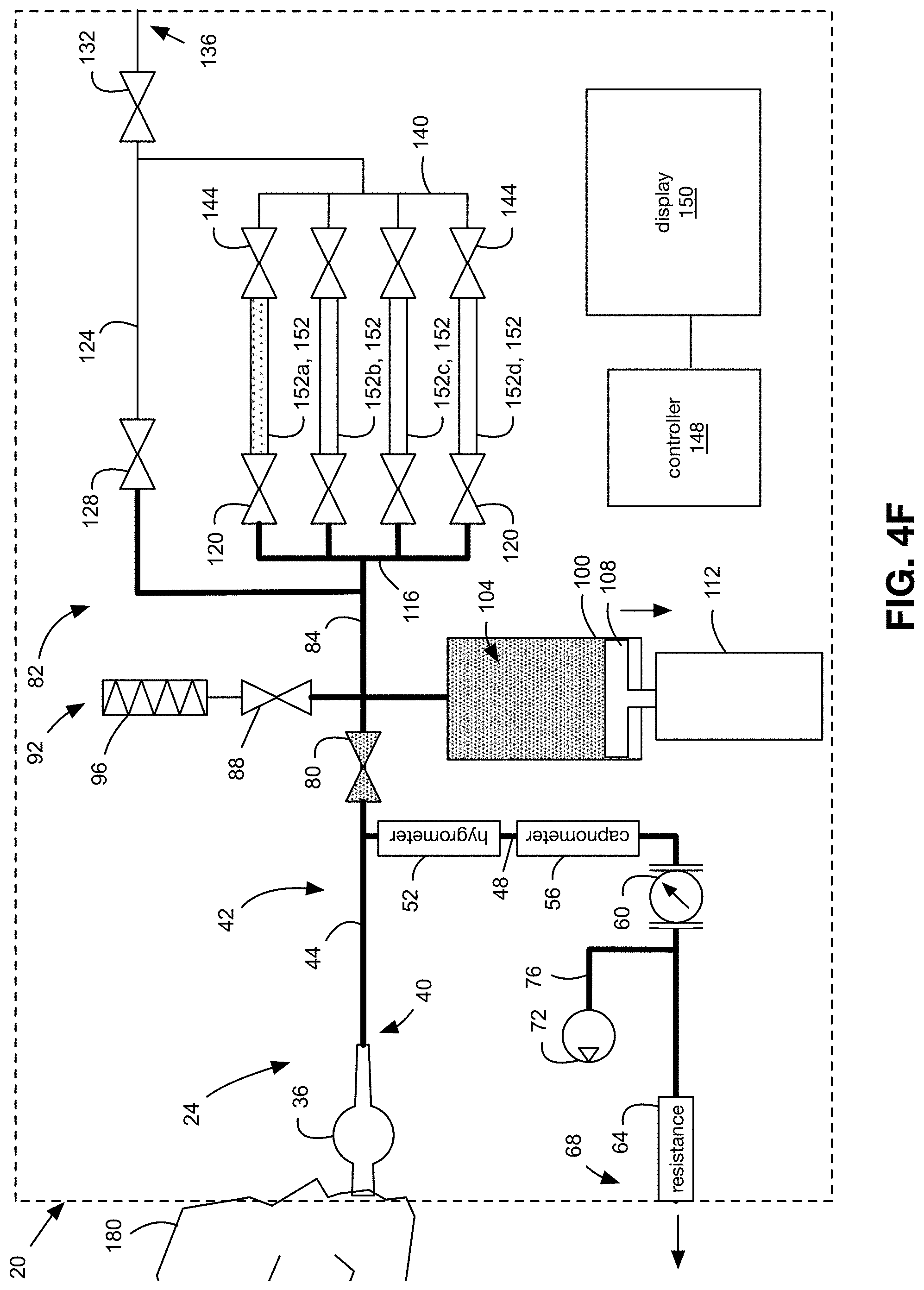 Patent US11782049 Figure 9 – Apparatus and method for collecting a breath sample using a container with controllable volume