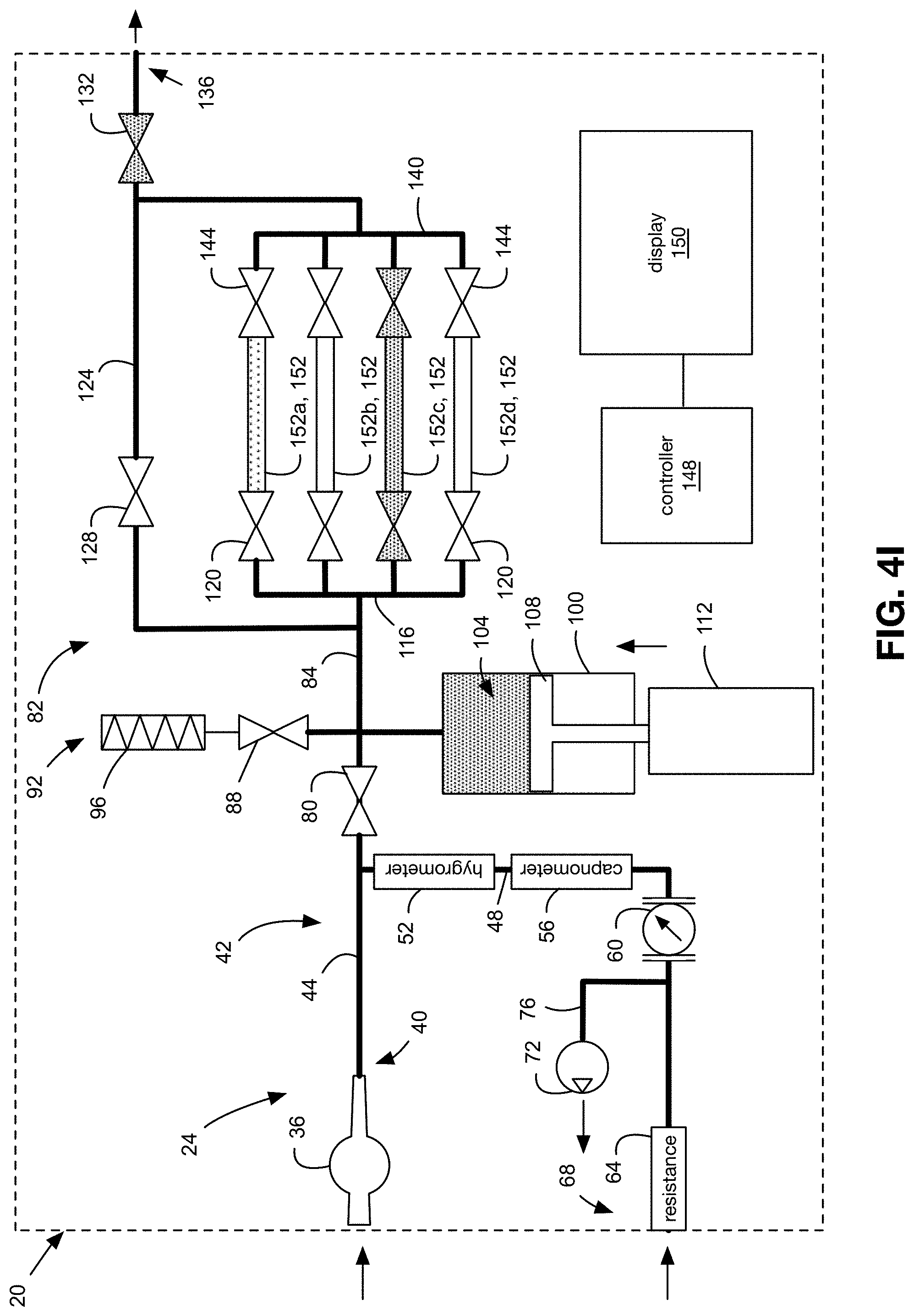 Patent US11782049 Figure 12 – Apparatus and method for collecting a breath sample using a container with controllable volume