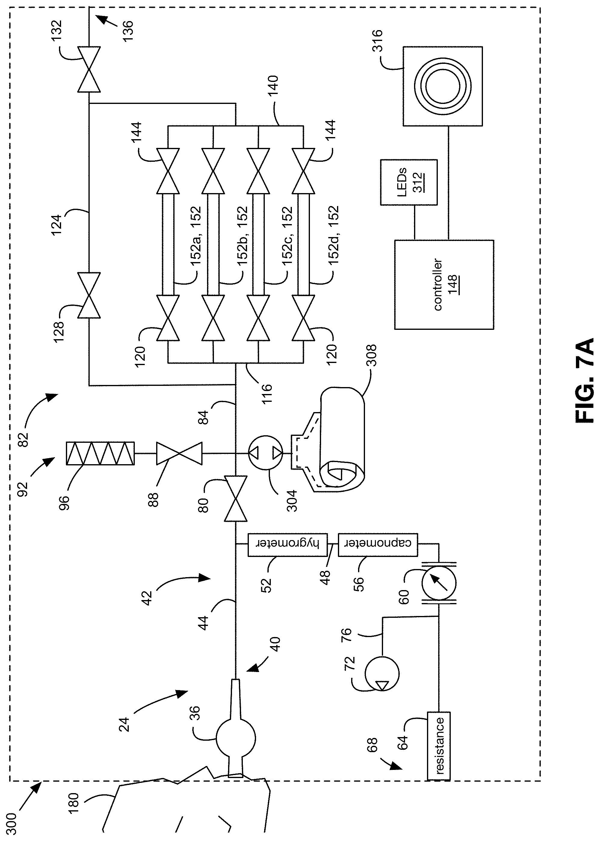 Patent US11782049 Figure 14 – Apparatus and method for collecting a breath sample using a container with controllable volume
